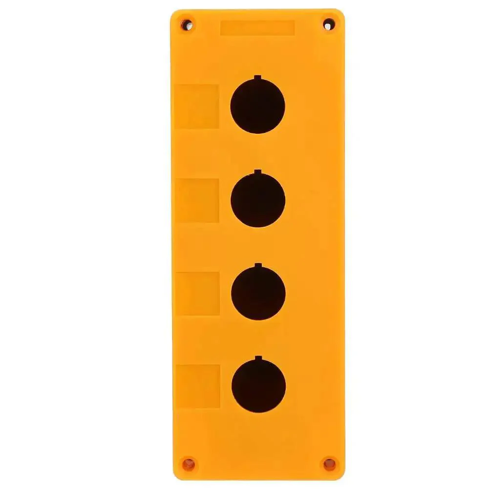 Beefy Four Hole 22mm Push Button Switch Control Box With ABS Industrial Enclosure For Equipment Control Panels And Signal Light Housing Flame Retardant Yellow Or White Color Options - Image 3