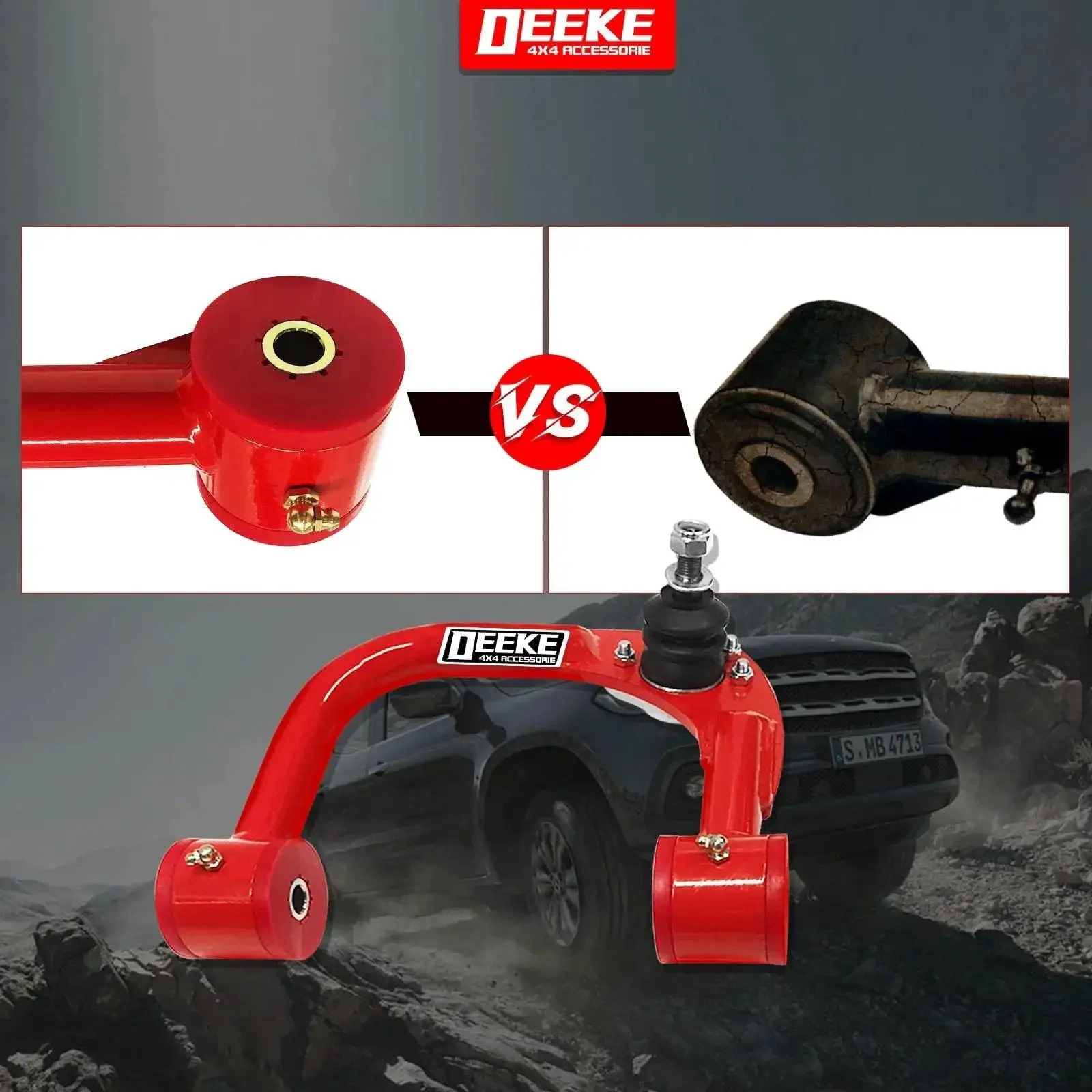 Beefy Front Upper Control Arms For 2005-2022 Toyota Tacoma With 1-4 Inch Lift Tubular Alloy Steel Replacement Arms That Bolt On Easy Durable Ball Pins And Seats Built To Last Off Road Ready Performance - Image 3