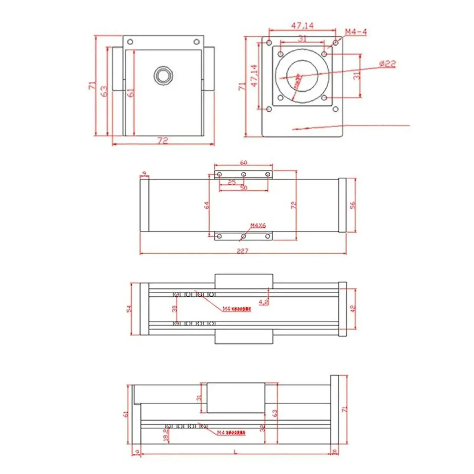 Beefy Full Enclosed Linear Actuator With Aluminum Sliding Table And 155mm Stroke For Precision Automation And Robotics, High Precision Screw For Slick, Repeatable Motion - Image 9