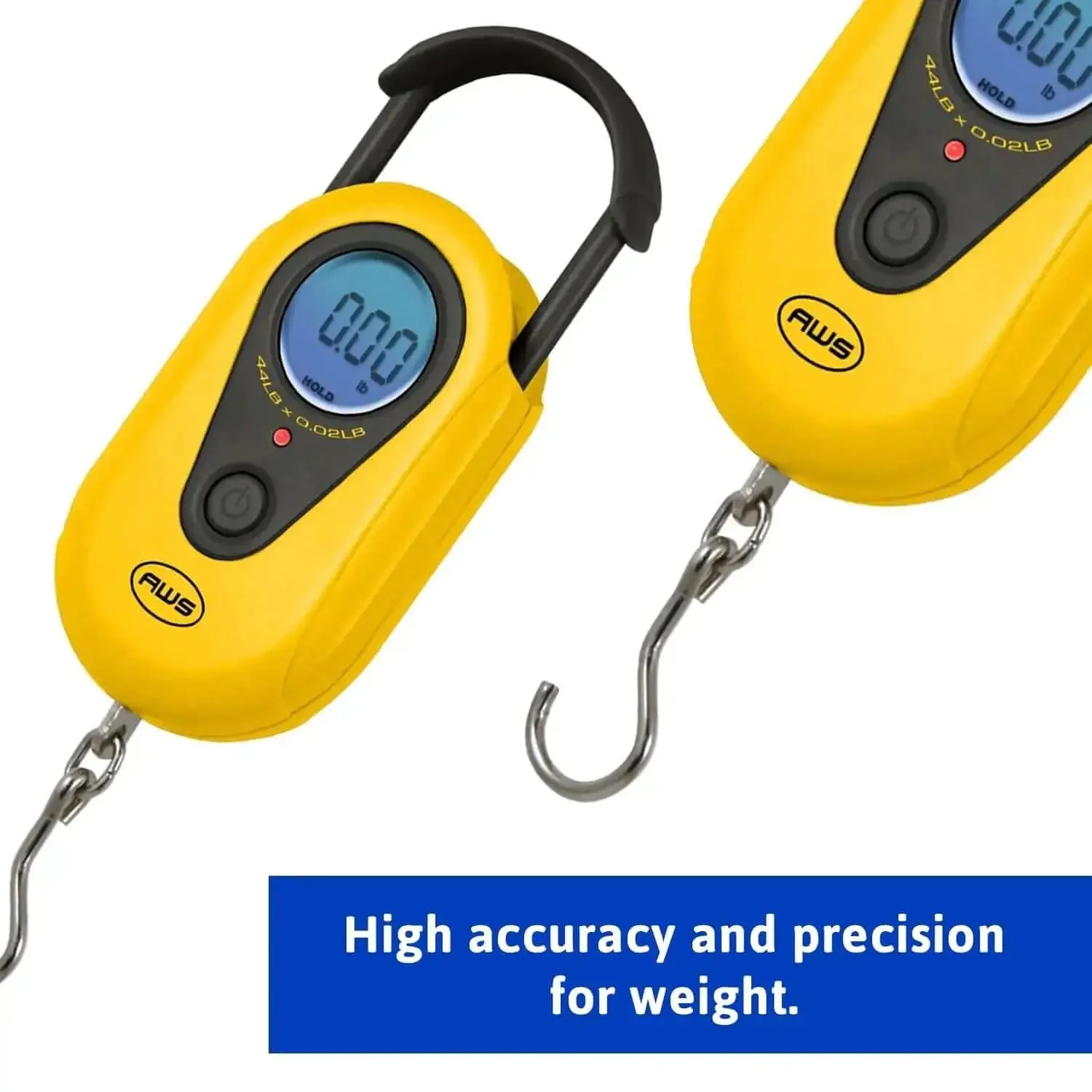 Beefy Hanging Scale With 11 Pound Capacity, LCD Digital Weigh Scale In Bright Yellow, Portable With Retractable Handle And Hook, Reads Grams Or Ounces On A Clear High Precision LCD Display, Ideal For Kitchen, Mailroom, Or Workshop - Image 2