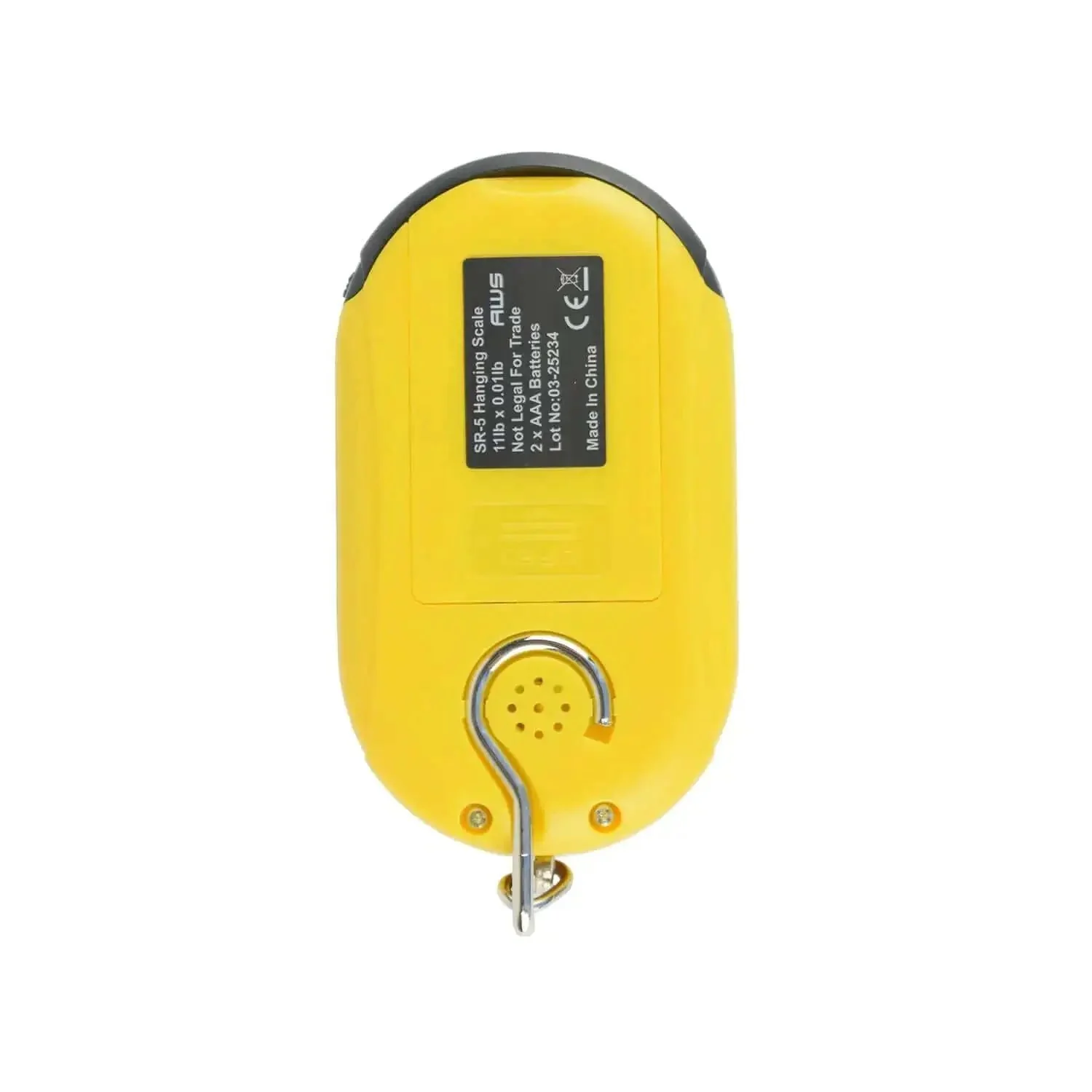 Beefy Hanging Scale With 11 Pound Capacity, LCD Digital Weigh Scale In Bright Yellow, Portable With Retractable Handle And Hook, Reads Grams Or Ounces On A Clear High Precision LCD Display, Ideal For Kitchen, Mailroom, Or Workshop - Image 4