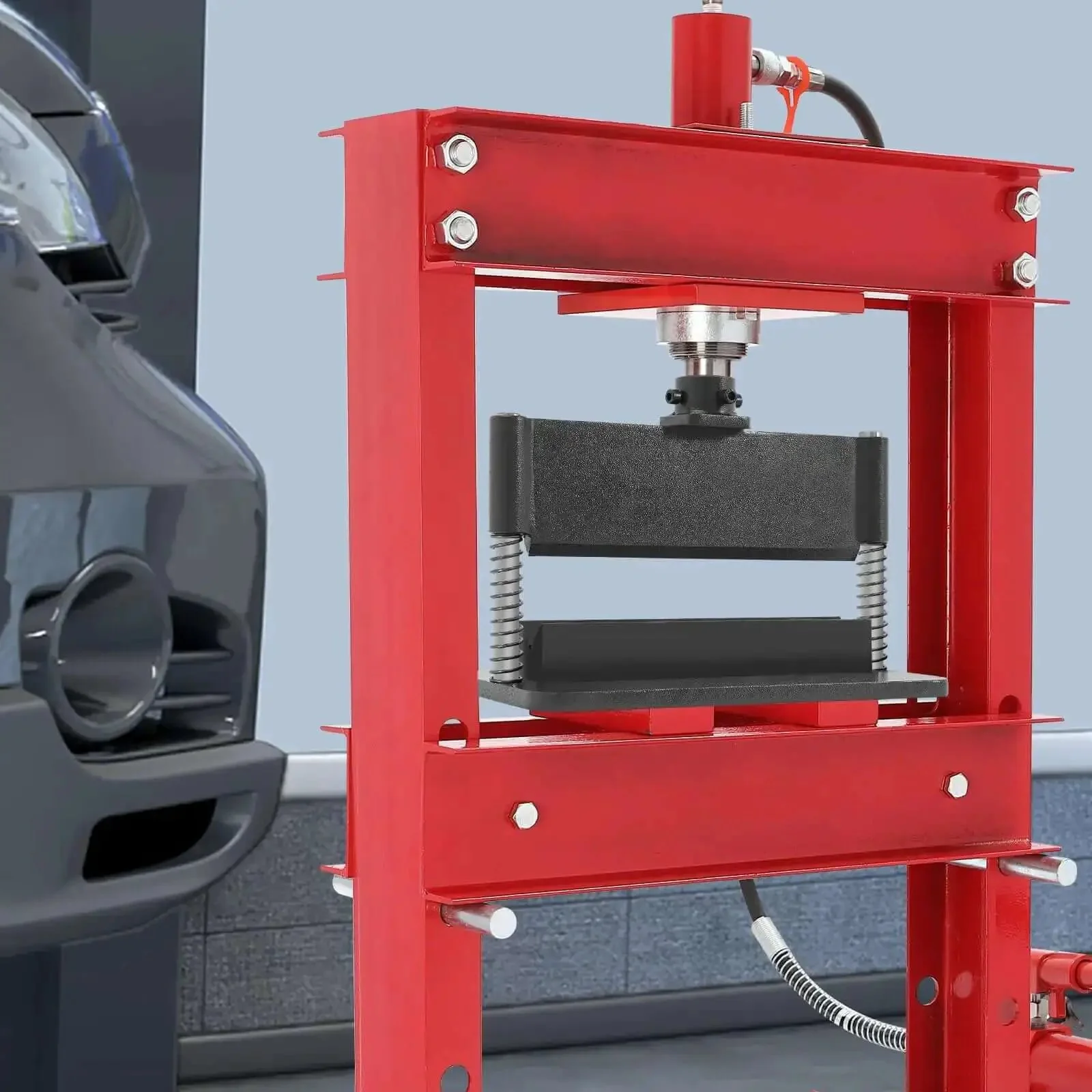 Beefy Heavy Duty 12 Inch Press Brake Attachment For Hydraulic Shop Press 12 Ton And 20 Ton Compatible Bending Tool 90 Degree Metal Die With Three Sixteenth Inch Capacity No Assembly Required Black - Image 7
