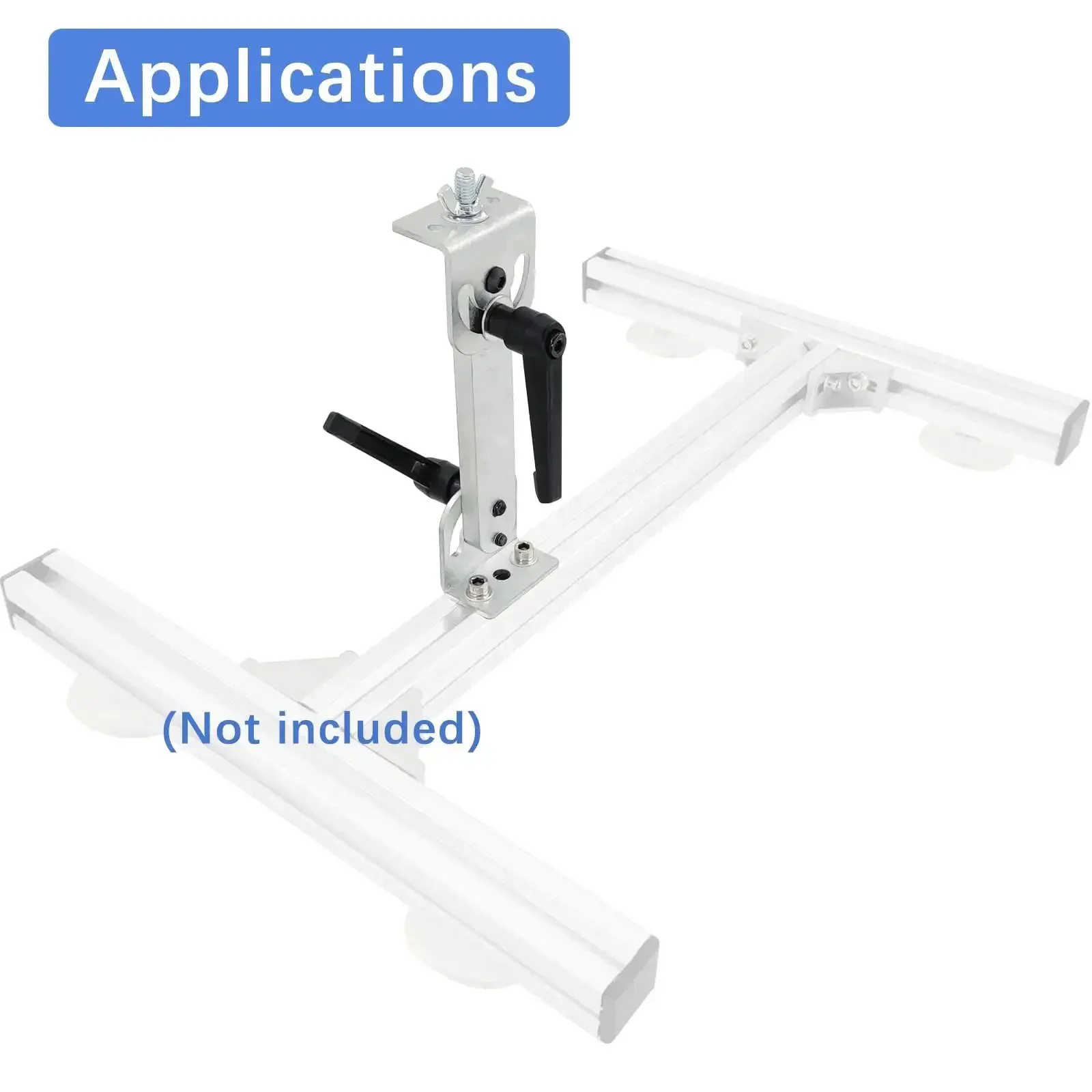 Beefy Heavy Duty Bracket Column Stand Kit For Reciprocating Linear Actuator Upgraded Mounting Accessory With Steel Construction For DIY Projects Easy Install And Secure Fit Using M8 And M6 Screw Holes - Image 2
