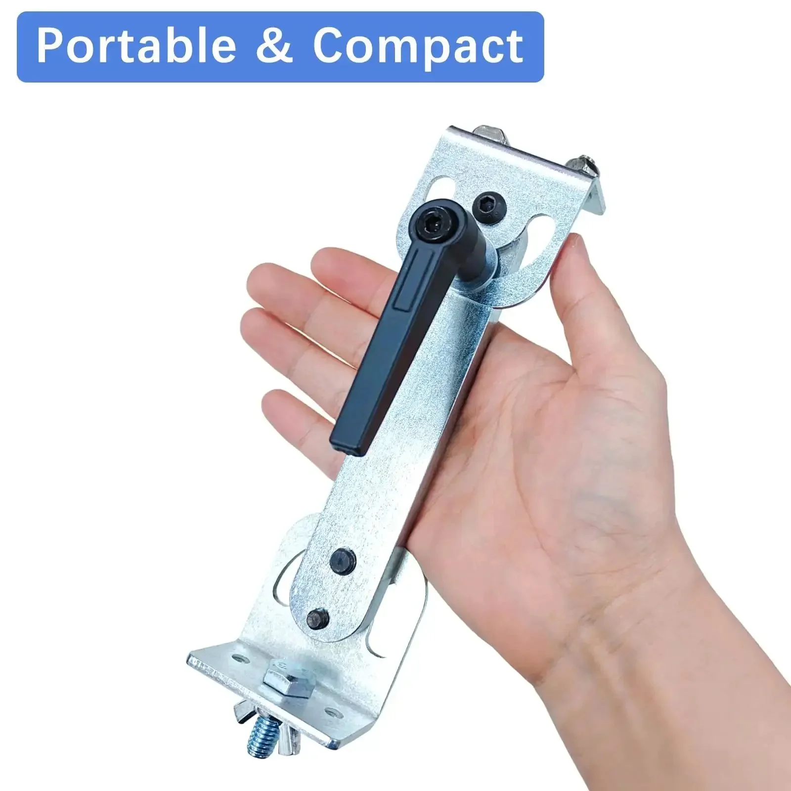 Beefy Heavy Duty Bracket Column Stand Kit For Reciprocating Linear Actuator Upgraded Mounting Accessory With Steel Construction For DIY Projects Easy Install And Secure Fit Using M8 And M6 Screw Holes - Image 3