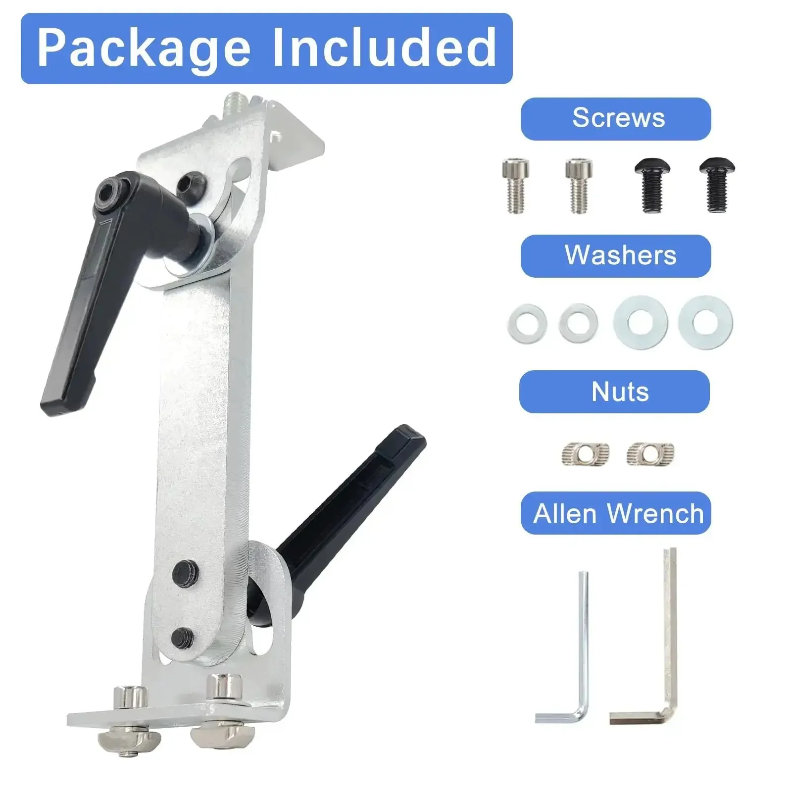 Beefy Heavy Duty Bracket Column Stand Kit For Reciprocating Linear Actuator Upgraded Mounting Accessory With Steel Construction For DIY Projects Easy Install And Secure Fit Using M8 And M6 Screw Holes - Image 4