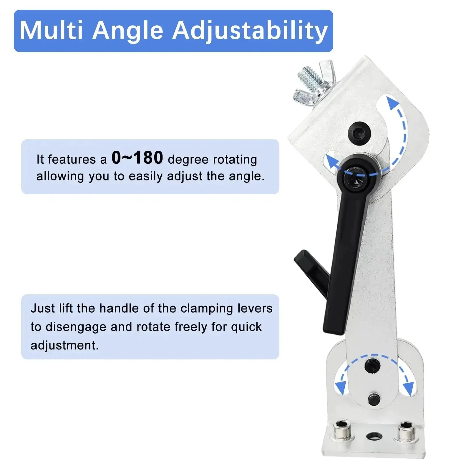 Beefy Heavy Duty Bracket Column Stand Kit For Reciprocating Linear Actuator Upgraded Mounting Accessory With Steel Construction For DIY Projects Easy Install And Secure Fit Using M8 And M6 Screw Holes - Image 7
