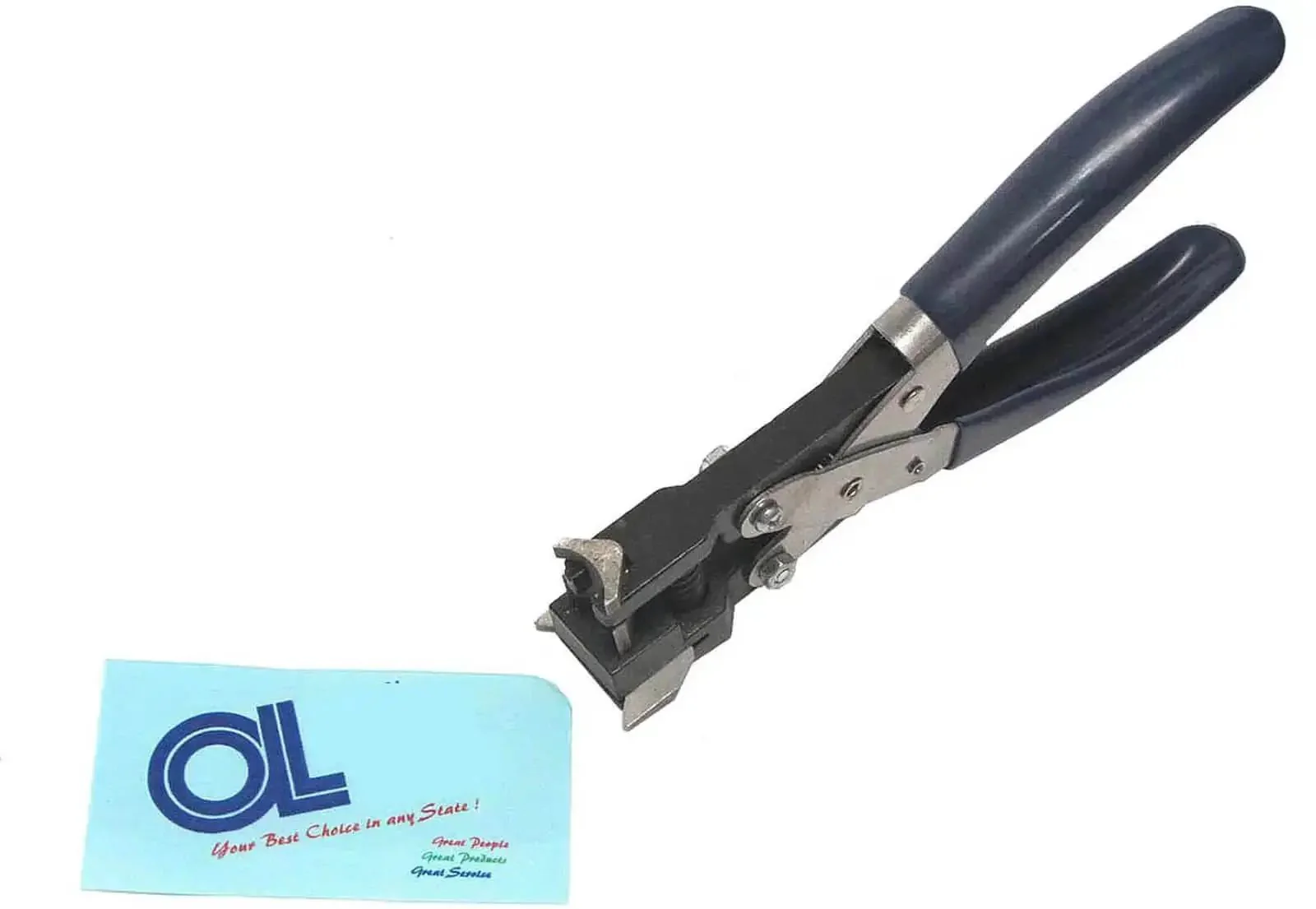 Beefy Heavy Duty Corner Rounder Punch With 10mm Radius Three Eighths Inch Cut Handheld Laminated Paper Cutter For PVC Cards And Plastic Cuts Up To One Sixteenth Inch Thick Ten And A Quarter Ounce Durable Metal Build - Image 2
