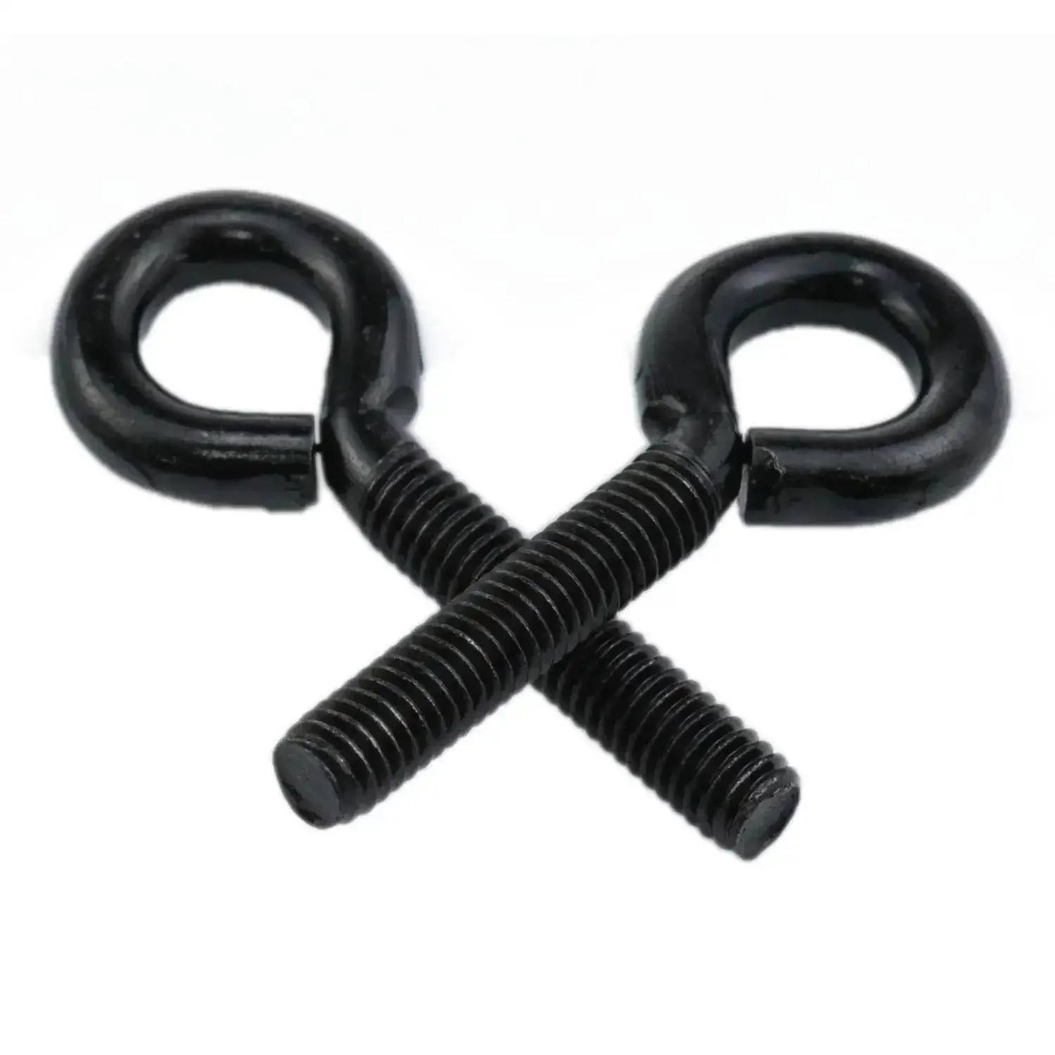 Beefy Heavy Duty Eye Bolts With Nuts And Washers 1/4 Inch By 1.18 Inch Lifting Ring Hooks For Furniture Repair Lathe Fixture And Machinery 12 Piece Set Ready To Clamp Lift And Secure Fence Posts And Threaded Hardware - Image 4