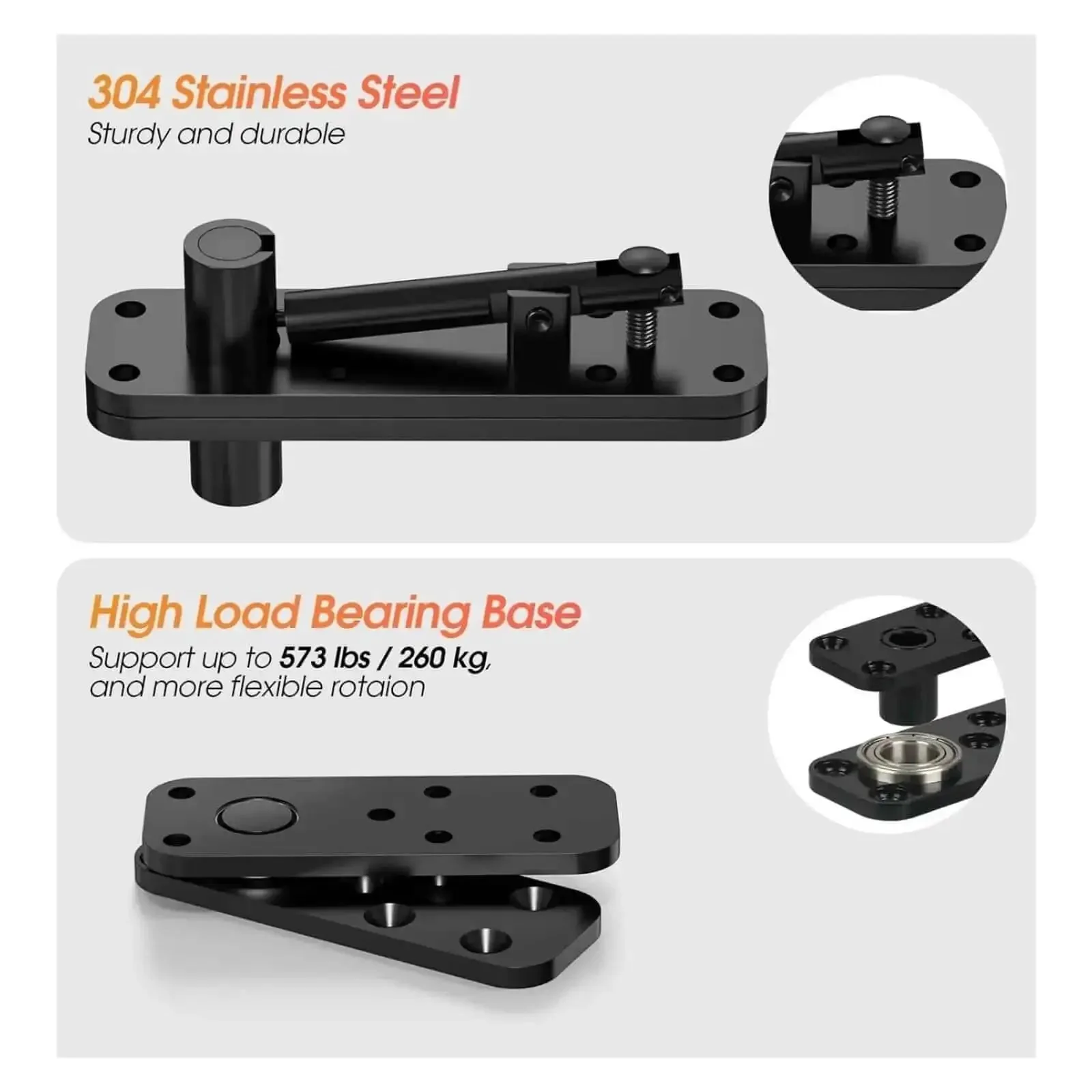 Beefy Heavy Duty Invisible Door Hinges For Wooden Secret Doors, Concealed Door Hardware, Hidden Hinge Set For Smooth Operation, One Color Finish, With Easy Install And Long Lasting Performance - Image 3