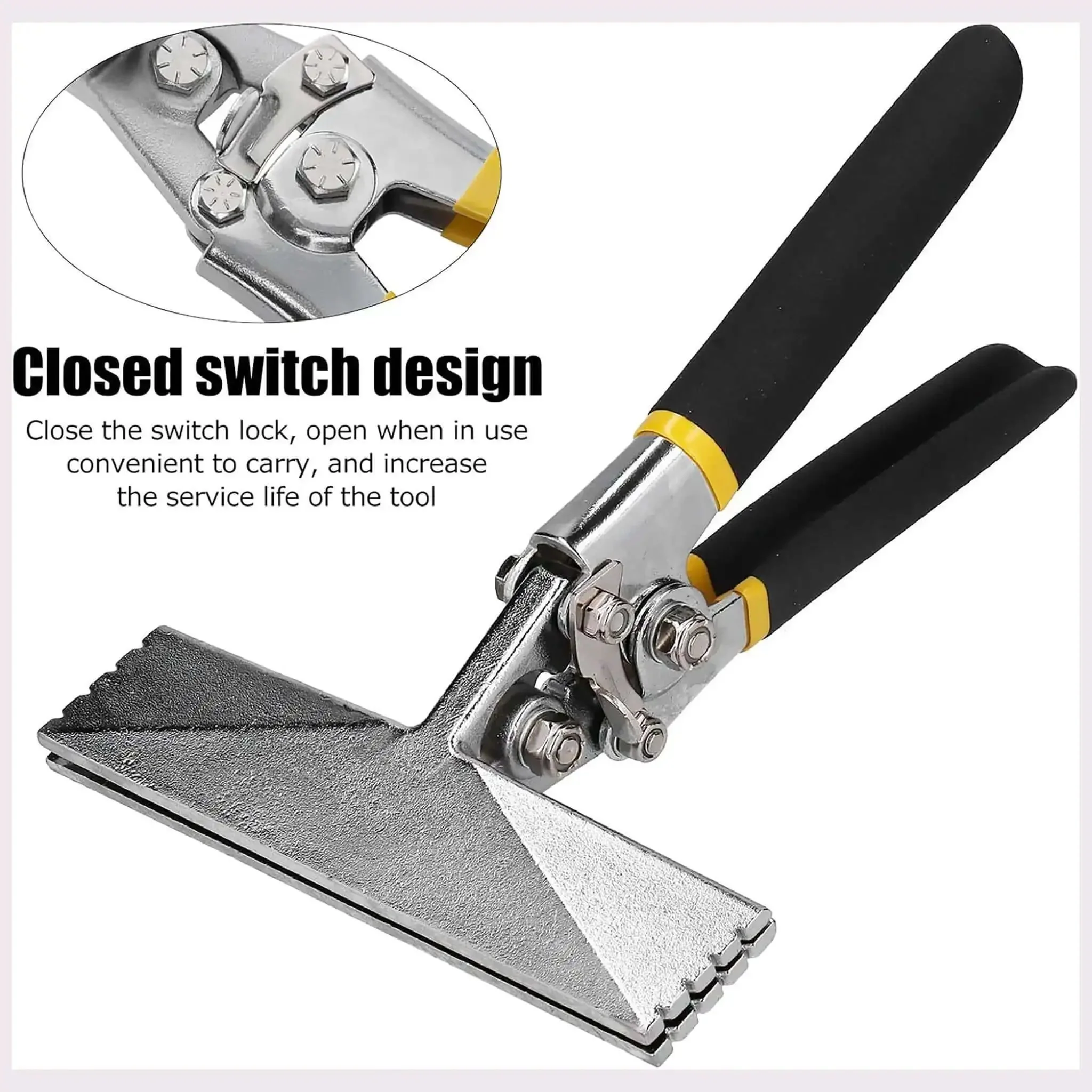 Beefy Heavy Duty Metal Plate Clamp With Manual Sealing Tool And Handle For Precise Bending And Clamping Of Plates 150 Millimeter Jaw Lock Switch Ideal For Flattening Panels Steel Studs And Metal Or Plastic Door And Window Fabrication - Image 6