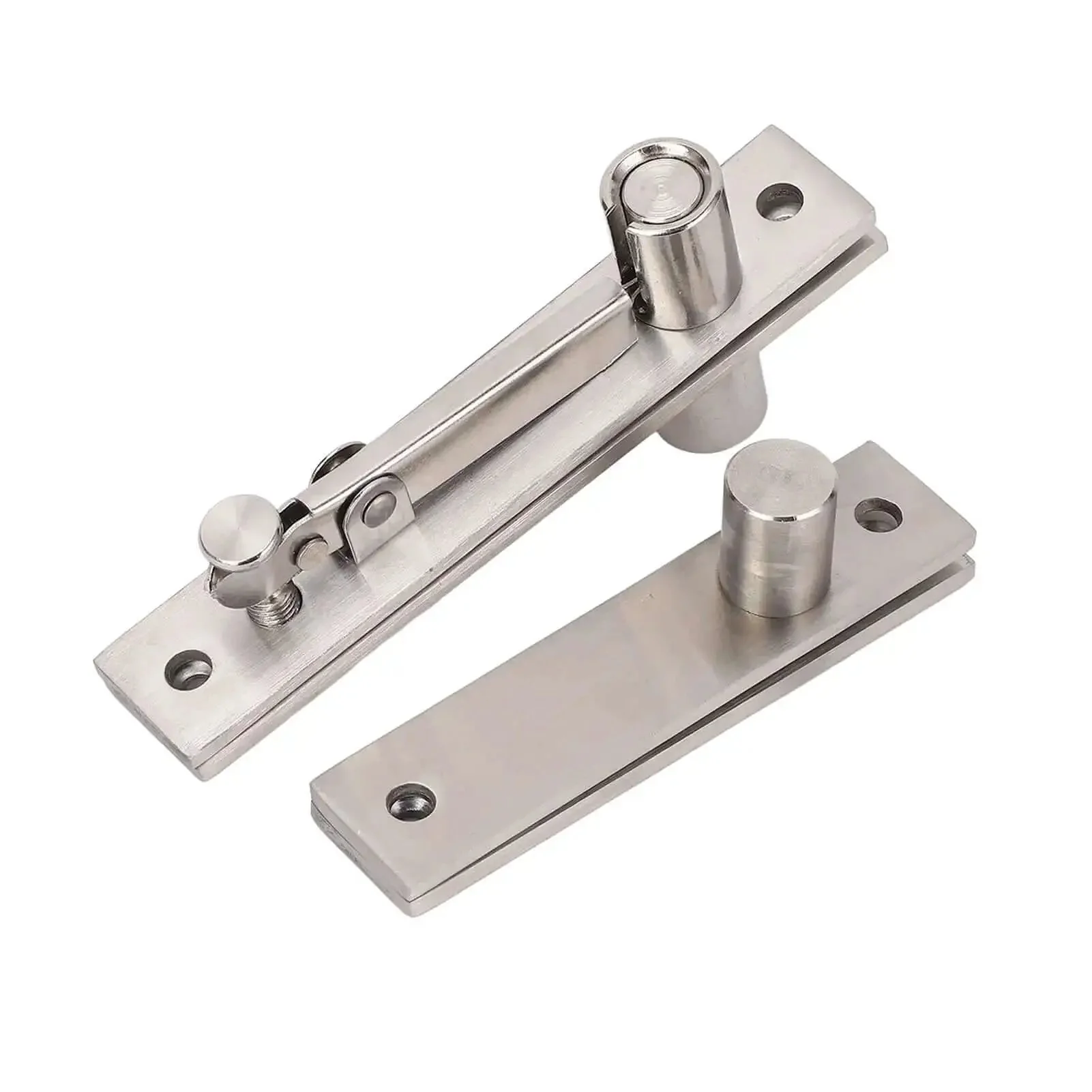 Beefy Heavy Duty Pivot Hinge 300 LB Load, 360 Degree Rotation Stainless Steel Hidden Door Hinge With Adjustable Extension For Wood Secret Doors, Bookshelves And Aluminum Frame - Image 5