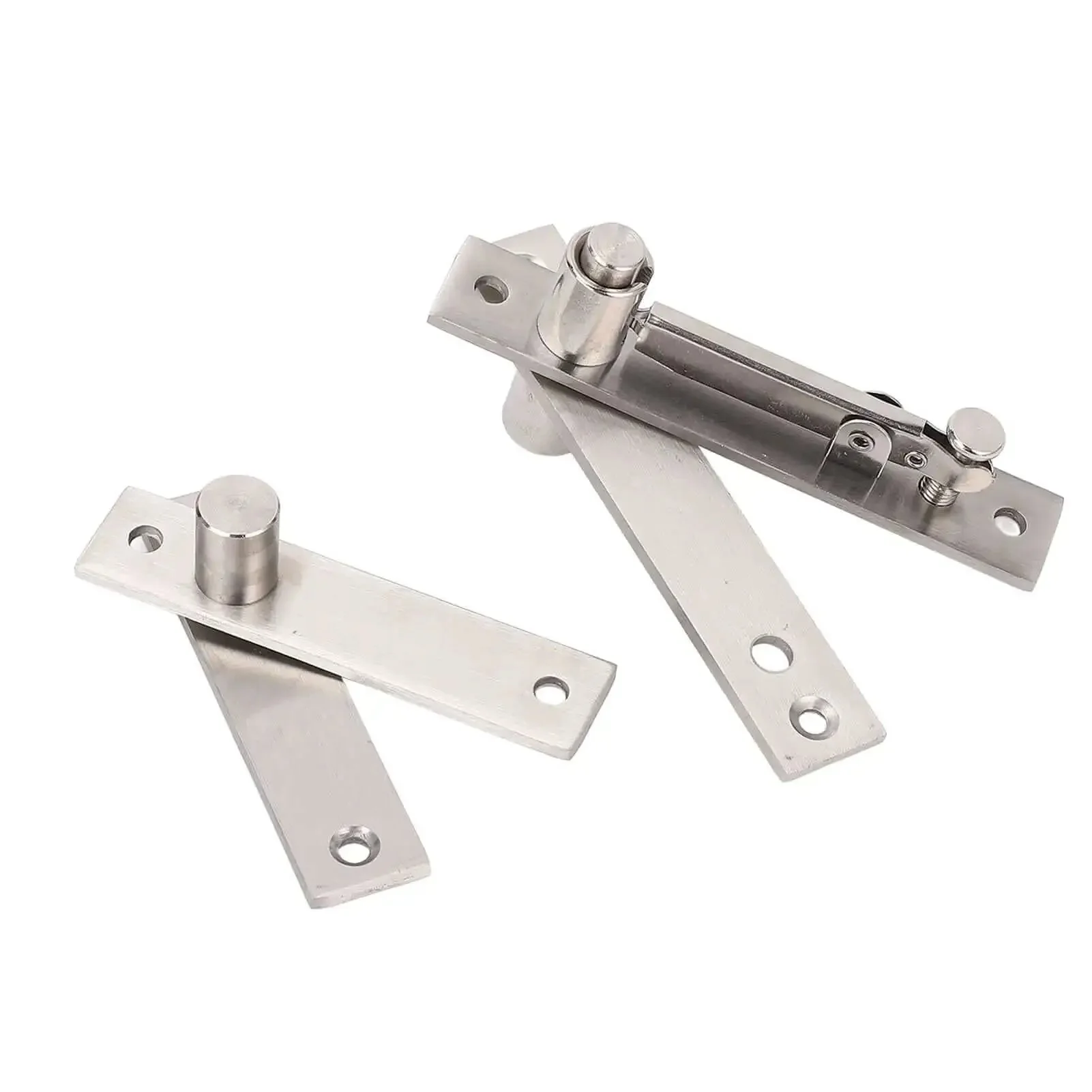 Beefy Heavy Duty Pivot Hinge 300 LB Load, 360 Degree Rotation Stainless Steel Hidden Door Hinge With Adjustable Extension For Wood Secret Doors, Bookshelves And Aluminum Frame - Image 7