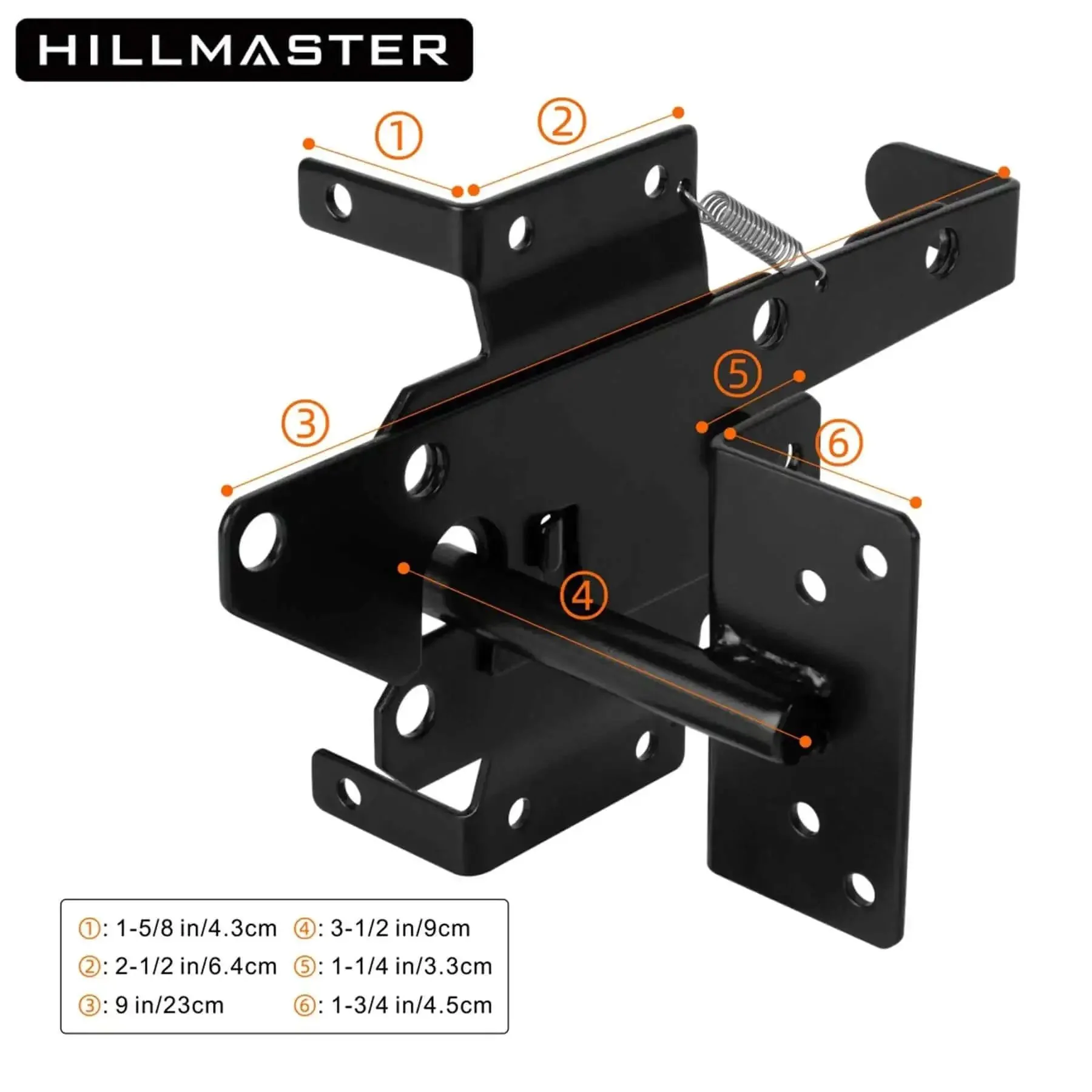 Beefy Heavy Duty Self Locking Gate Latch For Wooden Fence Post Mount Automatic Gate Lock Gravity Door Latch Hardware Built To Last For Pool Safety Outdoor Garden Metal Gates Vinyl Fence Black Finish - Image 6