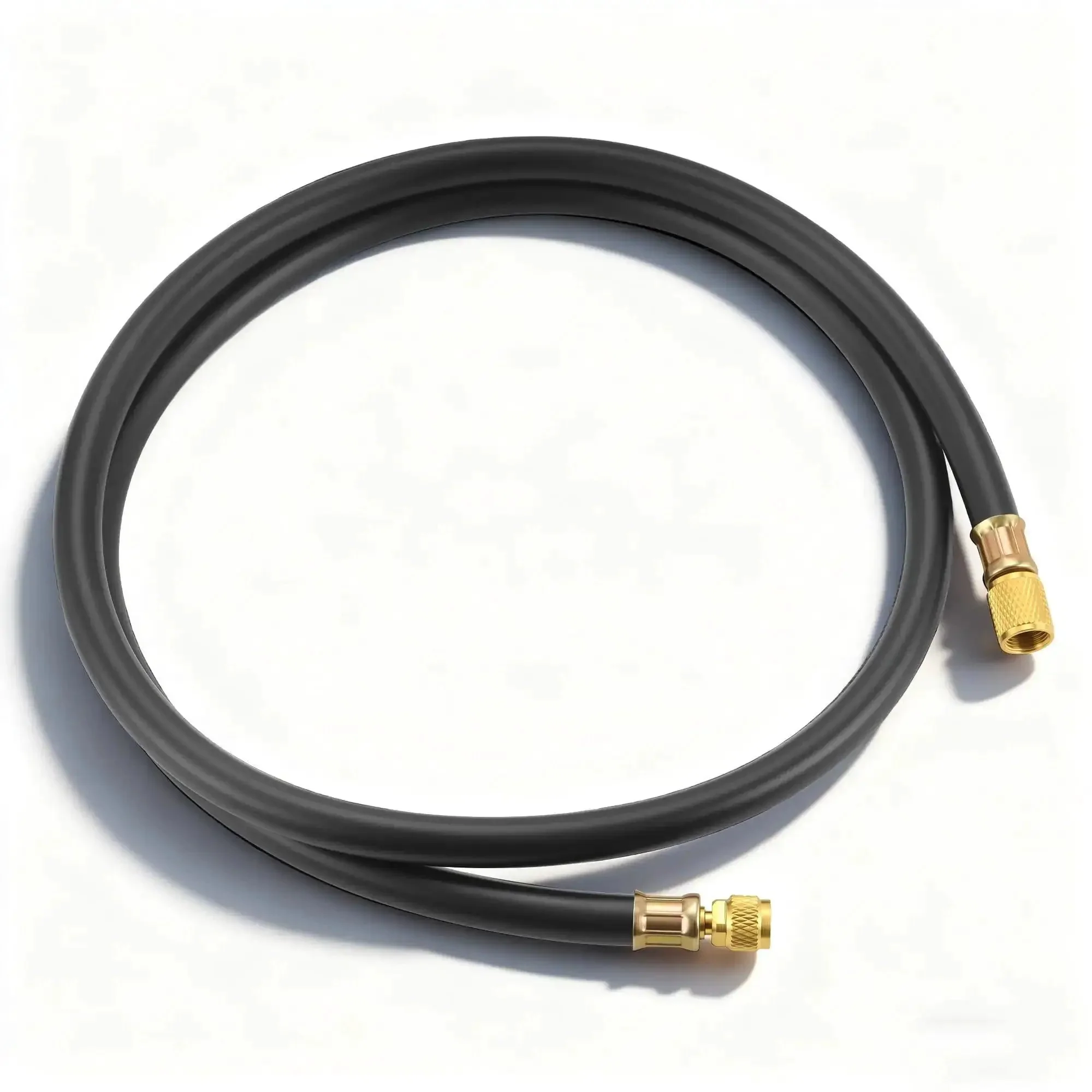 Beefy Heavy Duty Vacuum Hose Three Eighths Inch Six Foot For HVAC Quick Evacuation Black High Pressure 800 PSI Working Pressure 4000 PSI Burst Strength Durable And Flexible
