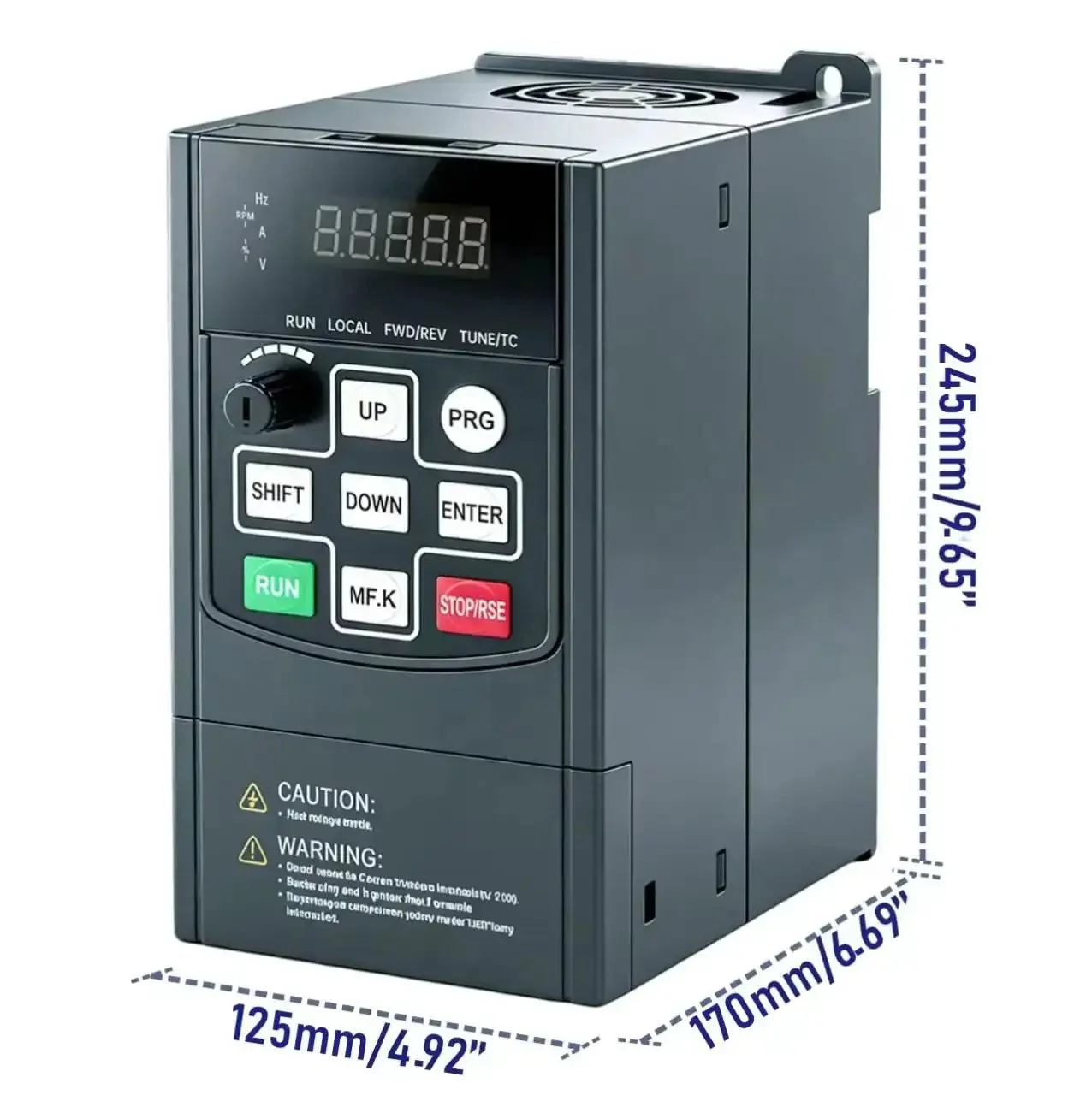 Beefy Heavy Duty VFD Variable Frequency Drive 4KW 5HP 220-240V Input To 220-240V 3-Phase Output, 0-500 Hz Control, Universal AC Motor Speed Controller For Fans, Pumps, And Industrial Equipment - Image 5