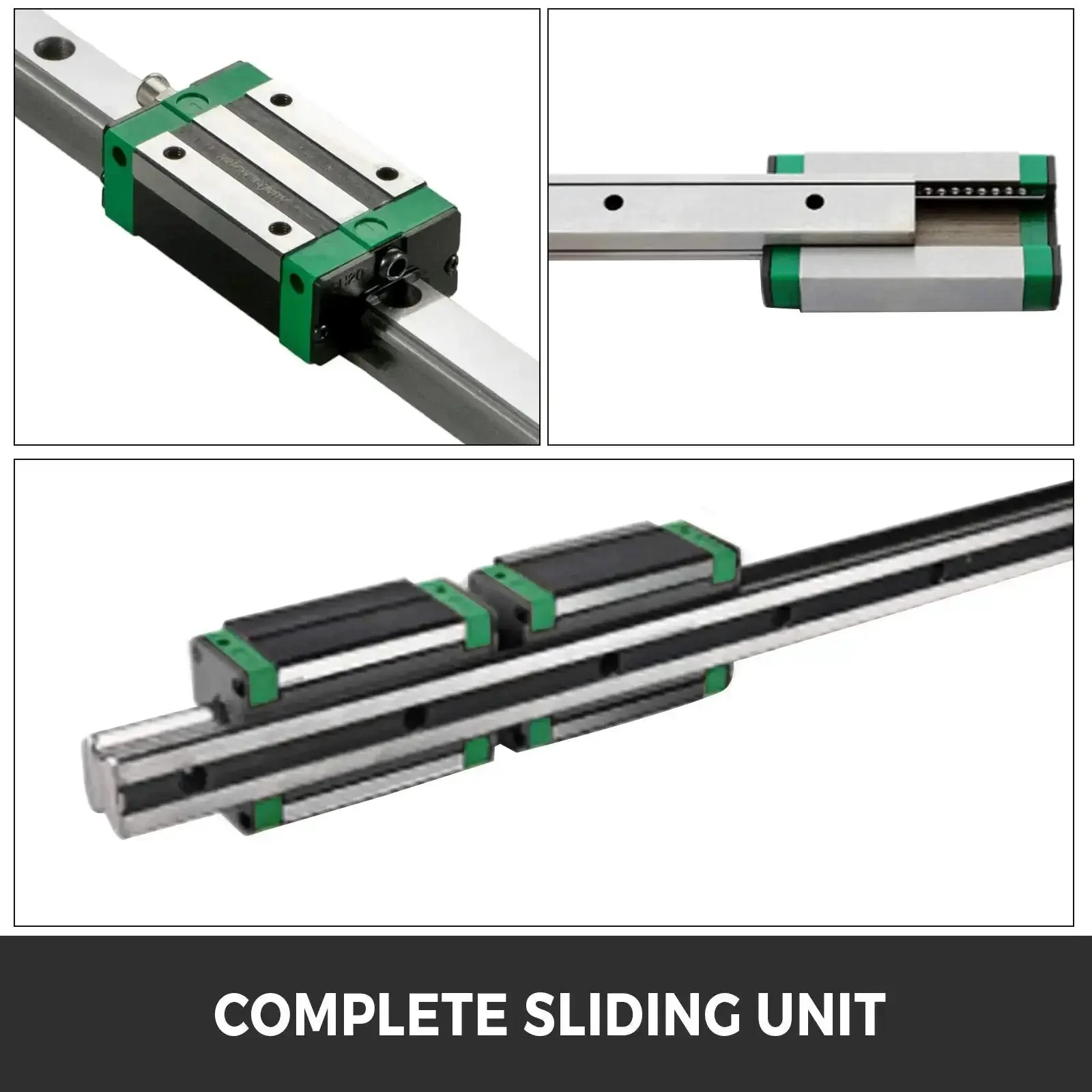 Beefy HGR20 1500mm Linear Guide Rail Kit With 2 Rails 4 Blocks RM1605 1500mm Ballscrew Ball Nut BF12 BK12 Nut And 6.35 By 10mm Plum Coupling For DIY CNC Routers Lathes Mills - Image 6