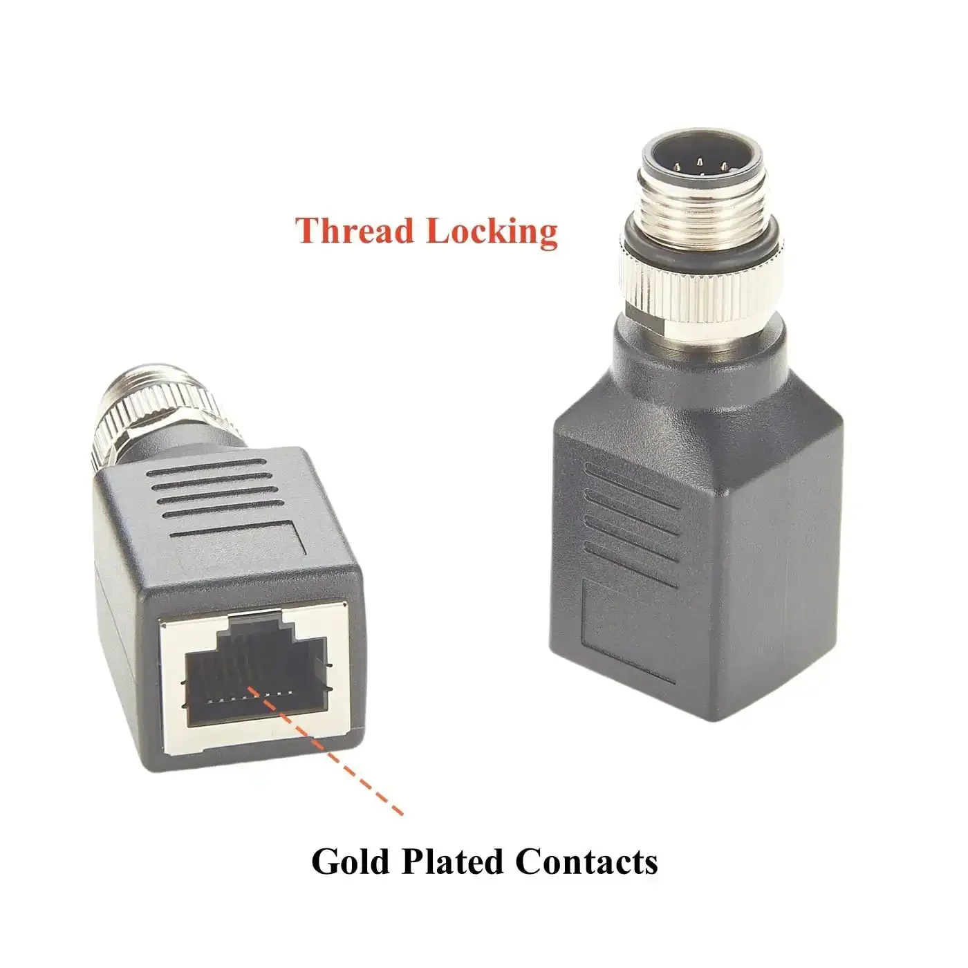 Beefy M12 A Coding 8 Pin To RJ45 Cat6 Shielded Industrial Ethernet Adapter IP67 Bulkhead For GigE Vision Cameras And Industrial Gear Nickel Plated Contacts 1Gbps Max 250MHz Built Tough And Weatherproof - Image 7