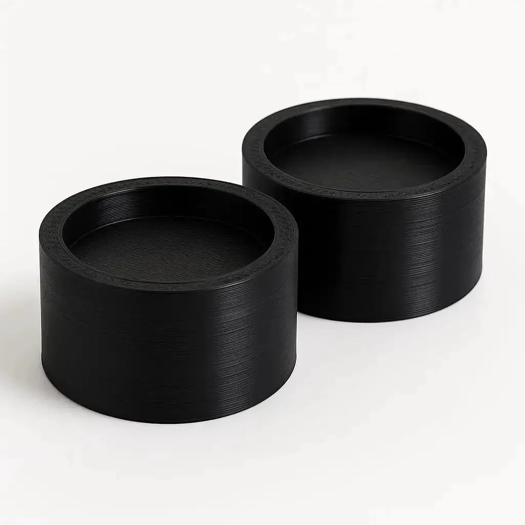 Beefy Non Slip Range Foot Extension Risers Two Pack Height Boost Three Quarters Inch Front Feet For Range And Oven Legs Up To One And Five Eighths Inches Diameter Easy Install Black