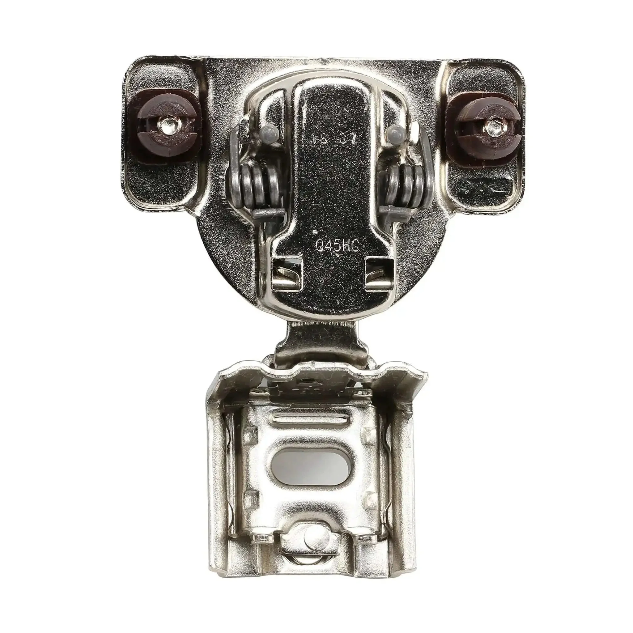 Beefy One And One Quarter Inch Overlay Soft Close Cabinet Hinge With 105 Degree Opening Angle, 2 Cam Press In, Face Frame Concealed Hinges, 6 Way Adjustable, Model E8Q115NH, 100 Pack - Image 5