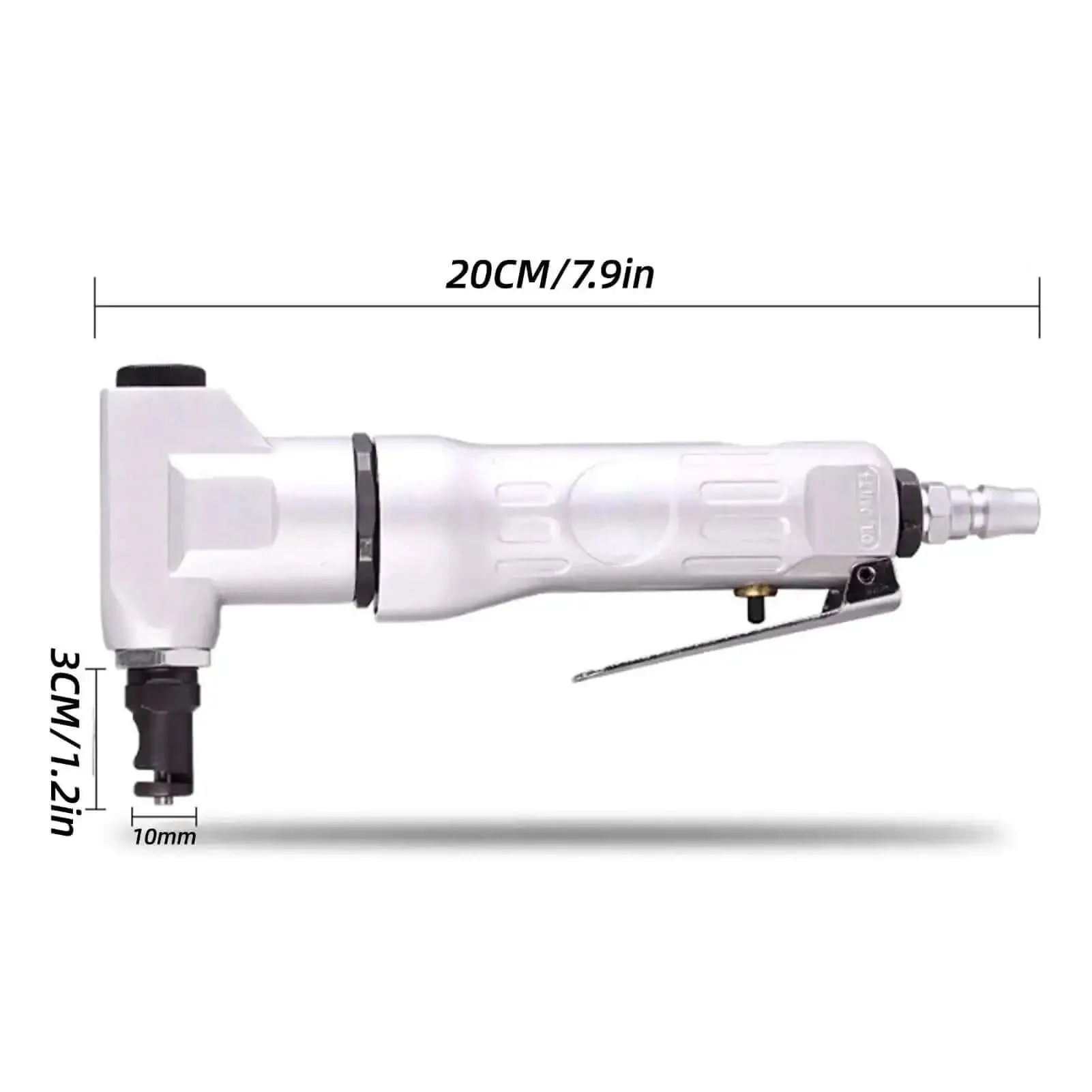 Beefy Pneumatic Sheet Metal Cutter Handheld Air Nibbler With Hardened Blade And Alloy Case 2800 RPM Air Powered Shears Cutting Tool For Metal Fabrication And Automotive Ductwork Durable And Easy To Use - Image 4