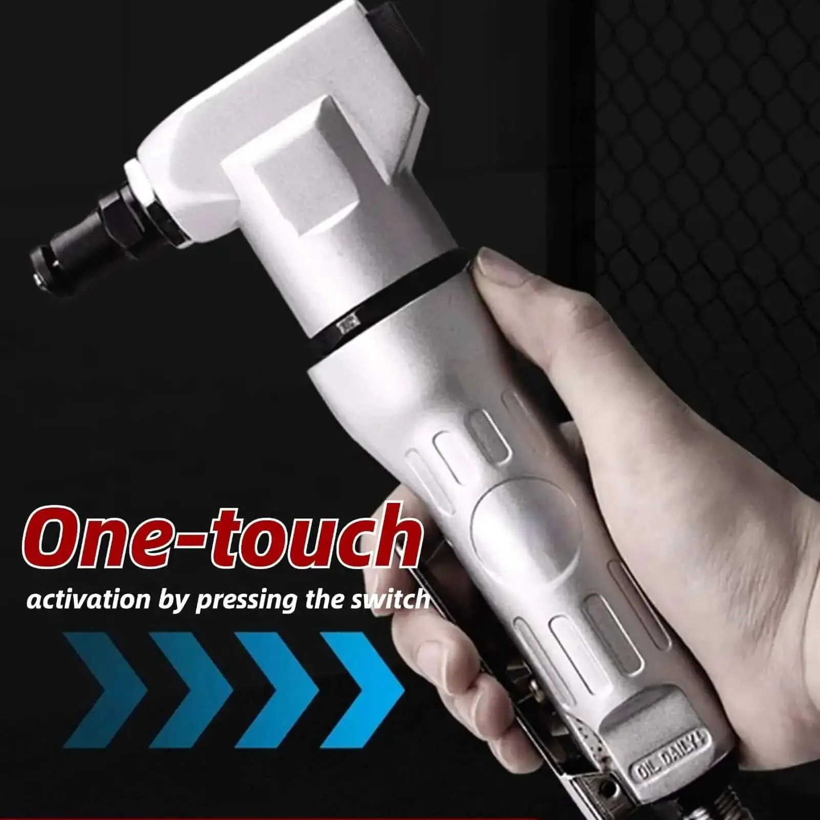 Beefy Pneumatic Sheet Metal Cutter Handheld Air Nibbler With Hardened Blade And Alloy Case 2800 RPM Air Powered Shears Cutting Tool For Metal Fabrication And Automotive Ductwork Durable And Easy To Use - Image 7