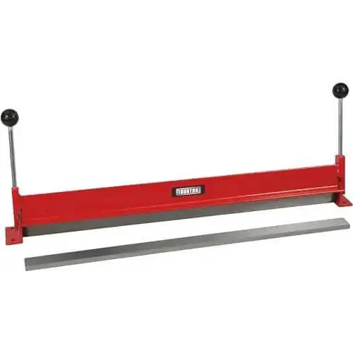 Beefy Portable Sheet Metal Bending Brake 30 Inch Wide Heavy Duty Reinforced Steel Frame Bends Up To 90 Degrees Handles 18 Gauge Steel And 16 Gauge Aluminum For Mild Steel Stainless Steel Copper And More - Image 2