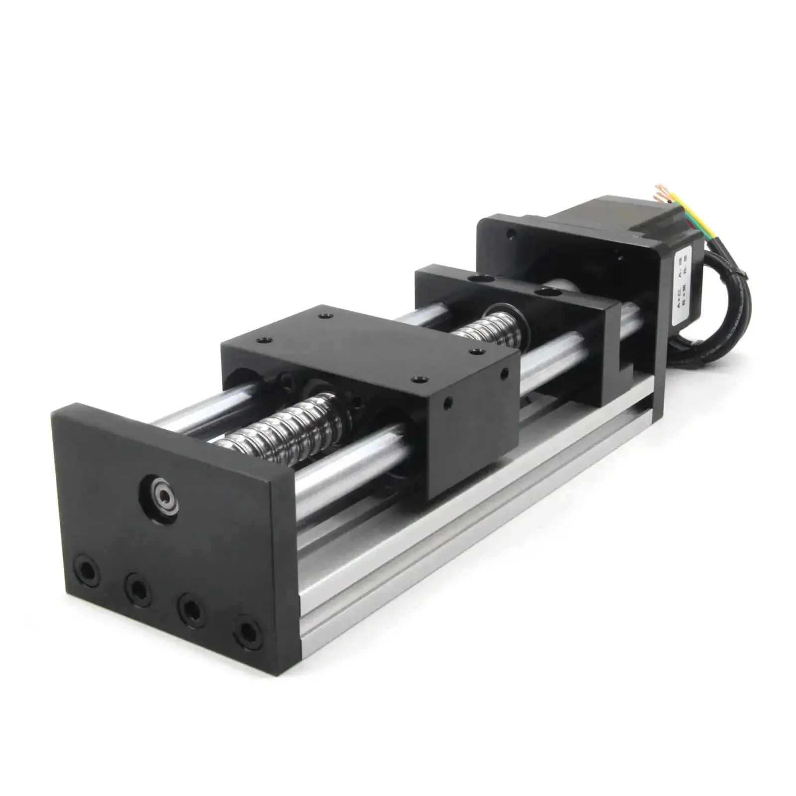 Beefy Pro Grade 100mm Travel Linear Rail Guide With Dual Optical Axis And SFU1605 Ballscrew Nema 23 Stepper Motor Included CNC Router Linear Slide For Smooth Precise Motion