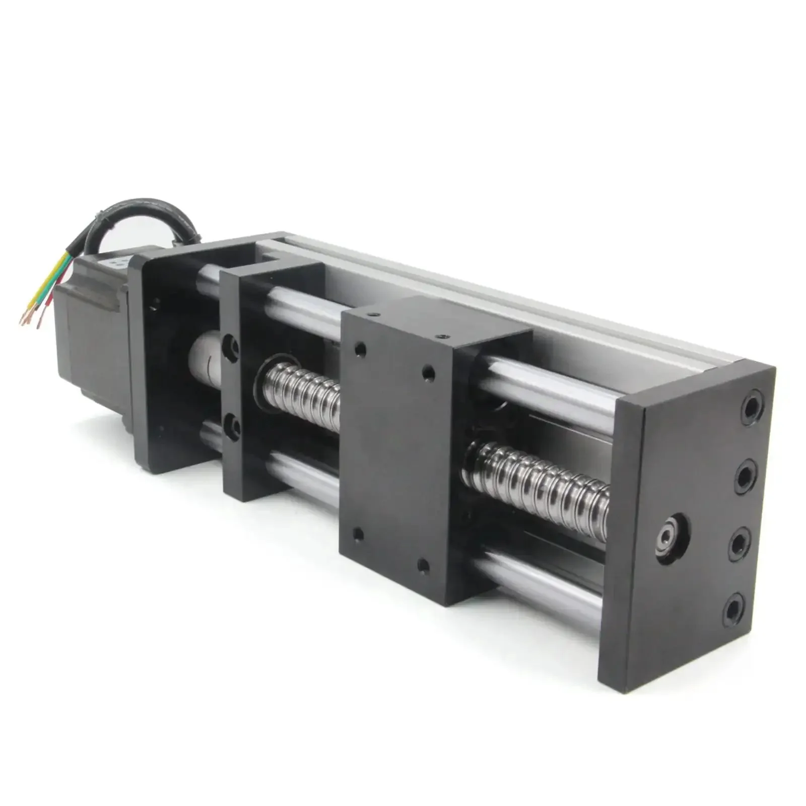 Beefy Pro Grade 100mm Travel Linear Rail Guide With Dual Optical Axis And SFU1605 Ballscrew Nema 23 Stepper Motor Included CNC Router Linear Slide For Smooth Precise Motion - Image 7