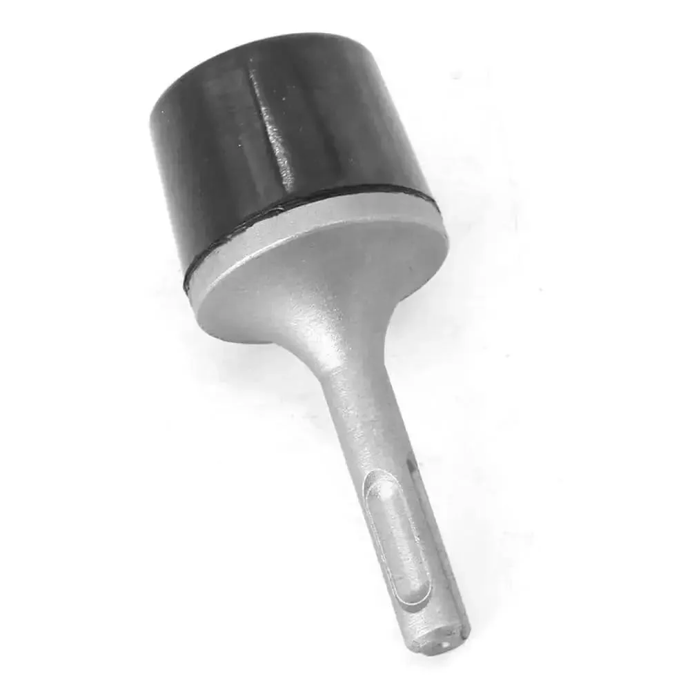 Beefy Pro Grade Heavy Duty Rubber Hammer Heads For Electric Hammers, Scratch Resistant, High Impact Rubber Bit For Automotive Sheet Metal, Tile And Iron Laminations, Leveling, SDS Plus Shank Tool Accessory