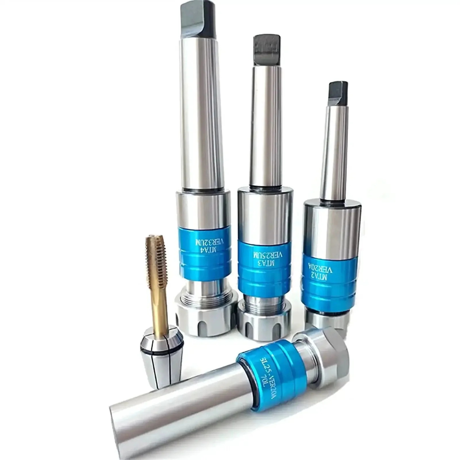 Beefy Pro Grade Morse Taper Lathe Chuck Tool Holder Set MT2 MT3 MT4 ER20 ER25 ER32 Floating Tapping Holder Collet Chuck For CNC Milling Lathe Engraving Machining