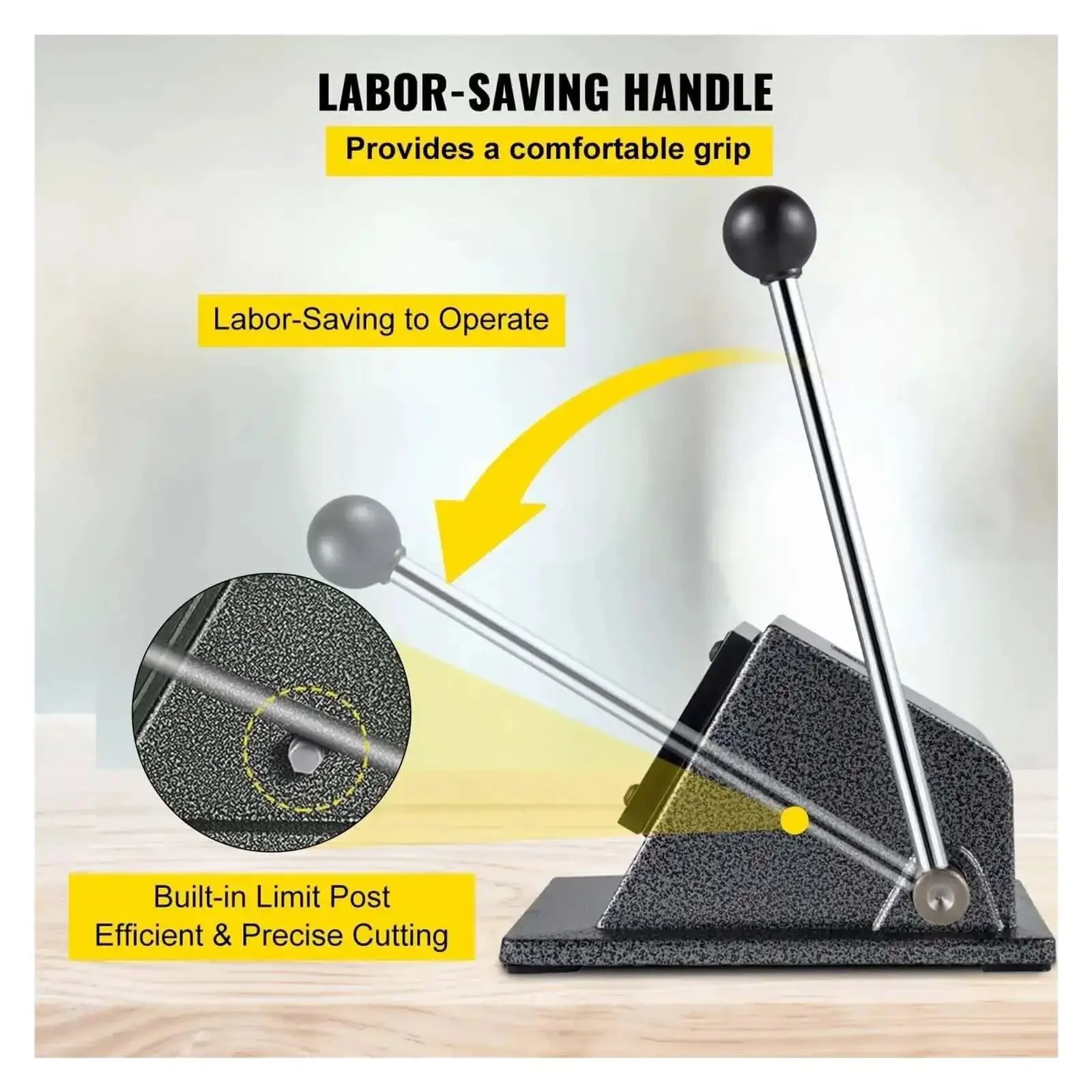 Beefy Round Punch Die Cutter One And A Quarter Inch 32mm Cast Iron Manual Punch Press For Badges And Buttons With Carbon Steel Blade Durable Die Cutting Tool For DIY Projects - Image 3