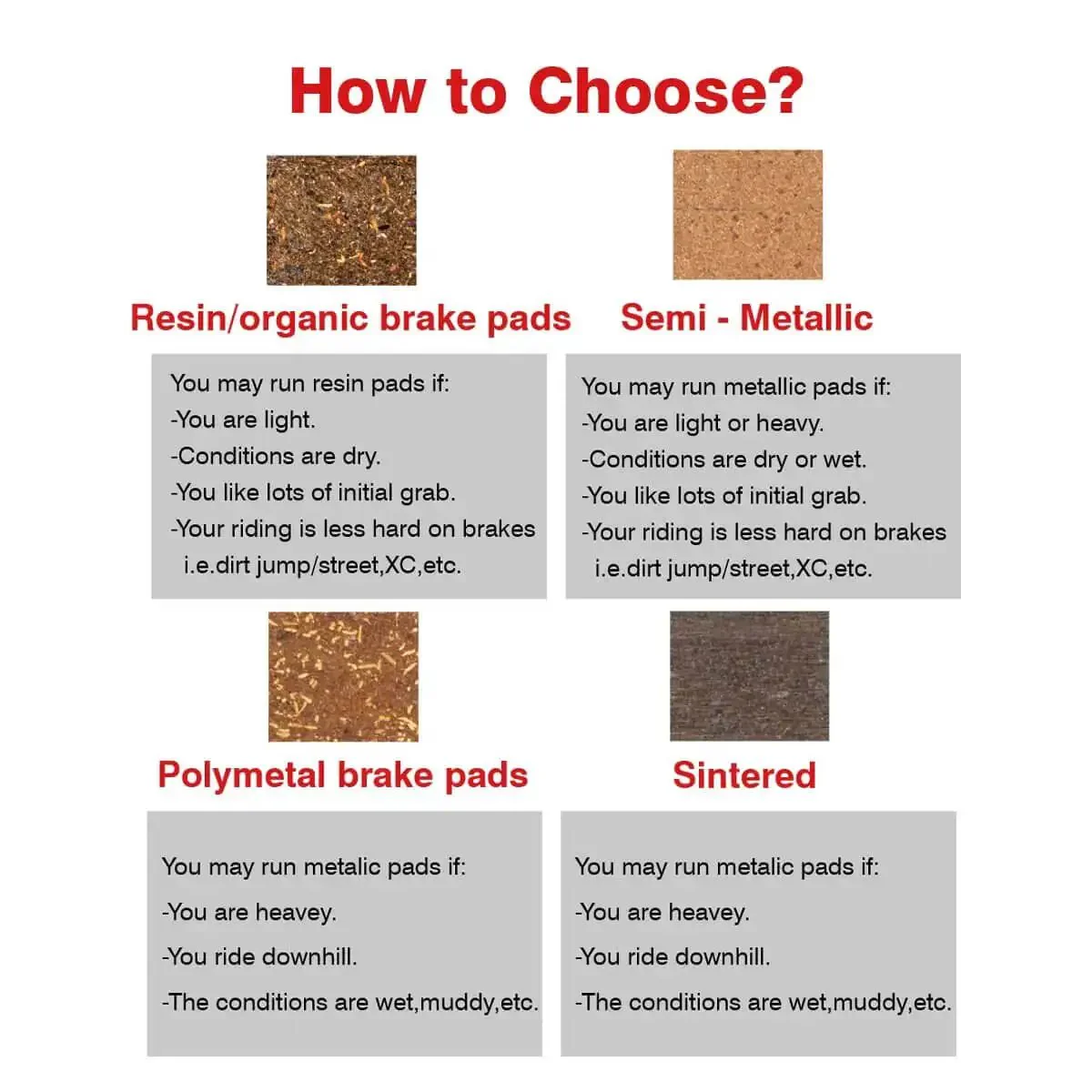 Beefy Semi-Metallic Disc Brake Pads For Mountain Bikes With Resin And Kevlar Blend With Ceramic Powder, Ready For All Weather Braking, Smooth Modulation, Quiet Stop, Compatible With Popular Hydraulic Calipers And MTB Setups, Durable And Long-Lasting - Image 5