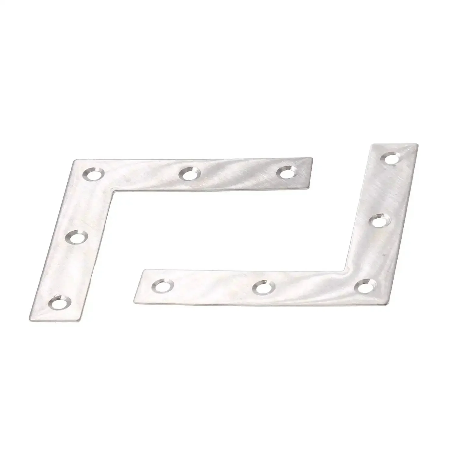 Beefy Stainless Steel L Shape Corner Brace For Wood And Metal Fixing Great Shelf Cabinet Support Pack Of 10 80x80mm 1.5mm Thick With 5 Holes 4.5mm Each Rustproof And Durable - Image 4