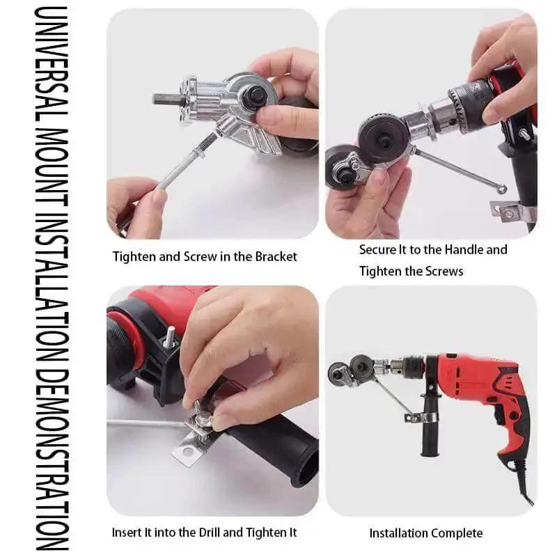 Beefy Titanium Coated Drill Nibbler Attachment For Sheet Metal Cutting Tool Heavy Duty Metal Cutter Drill Attachment With Adapter For Iron Steel Copper Aluminum White Sheet 1 Pc - Image 7