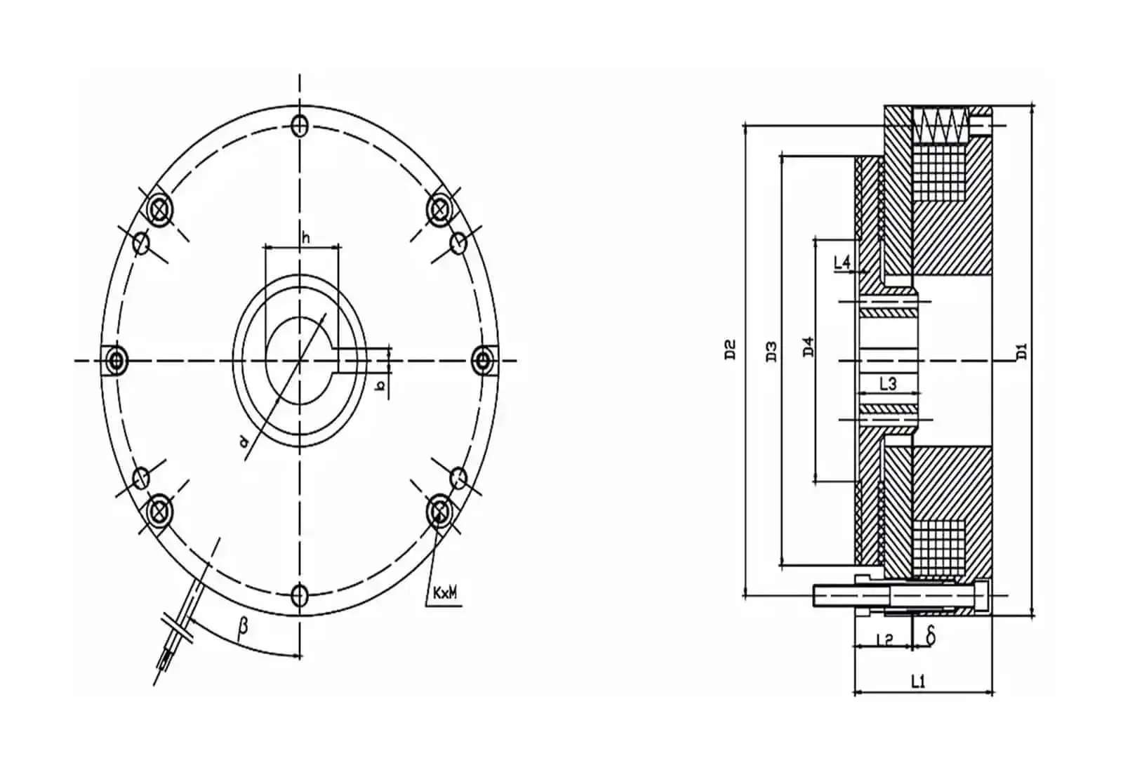 Beefy Torque Electromagnetic Brake TQEB2-200 200NM One Piece, Compact Design, Easy Install, Quiet Stable Braking, Long Life, Industrial Stop And Hold For Heavy Machinery - Image 2