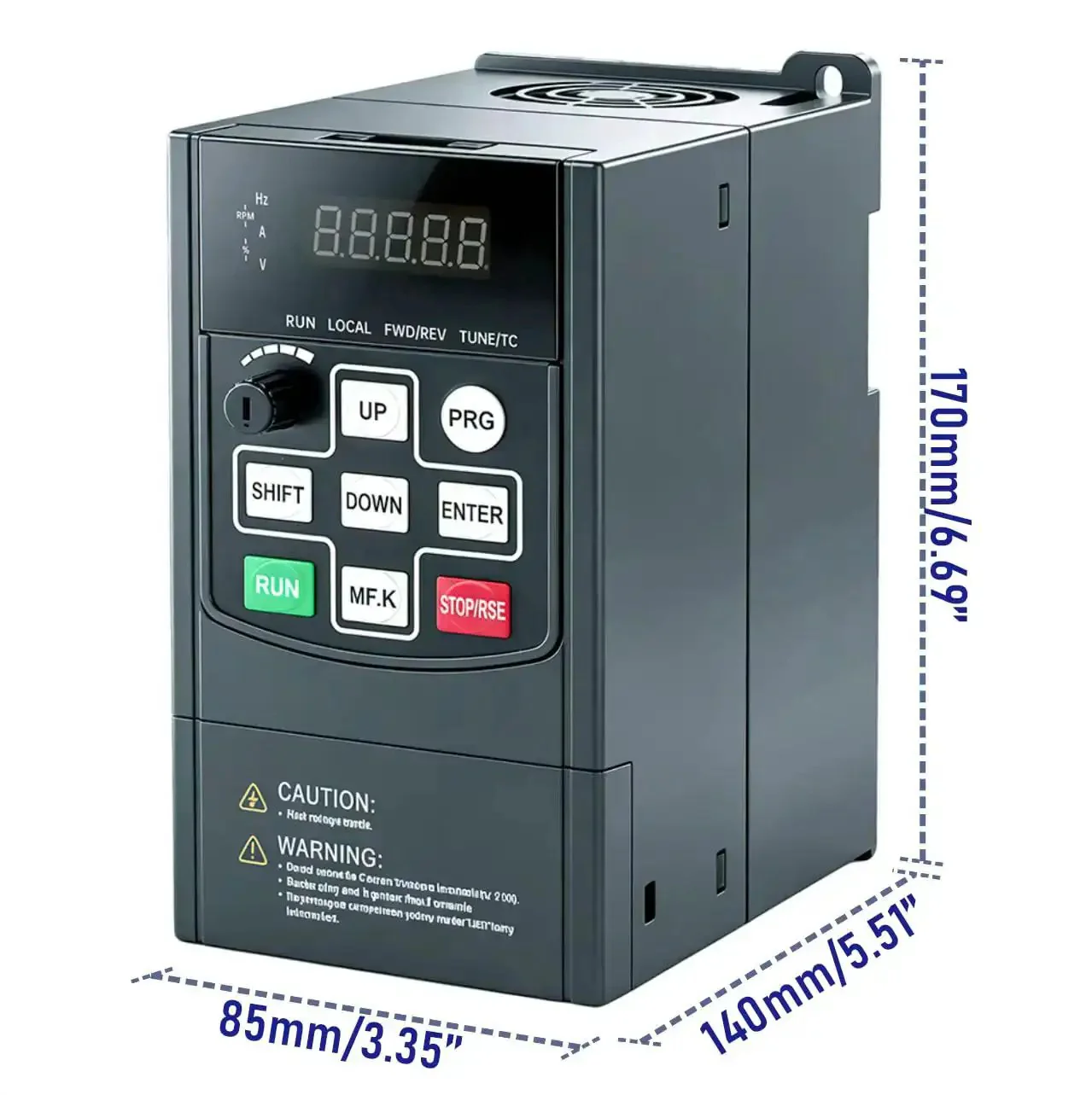 Beefy VFD Variable Frequency Drive 0.75kW 1HP Universal AC Motor Speed Controller For 220V To 240V Input And 3 Phase Output Works With Single Or Three Phase Fans And Pumps - Image 5
