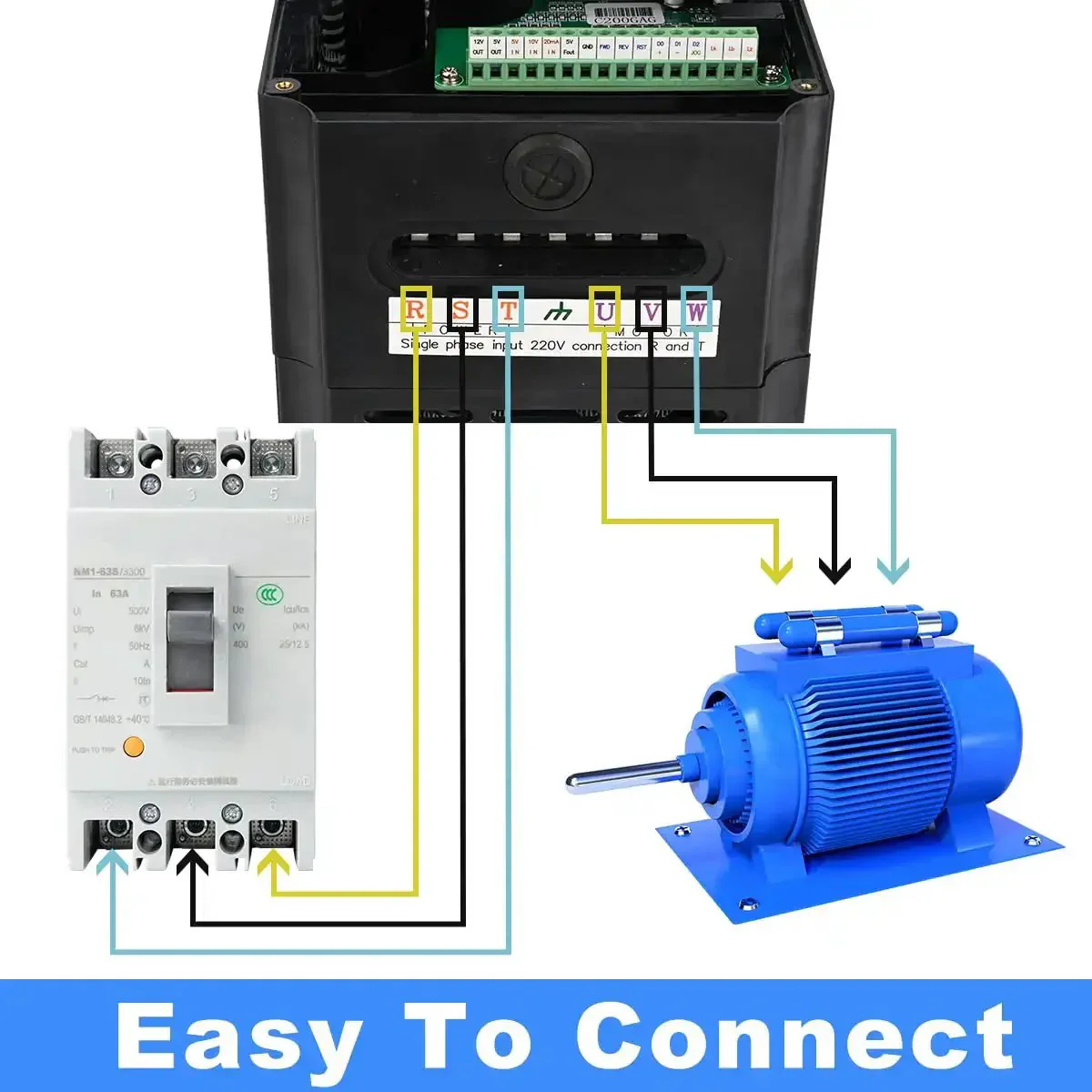 Beefy Workhorse 4KW 5HP 220V Variable Frequency Drive For 1 Or 3 Phase Input With 0 To 400Hz Output 26A Inverter Controller For CNC Motors And Spindle Speed Control - Image 3