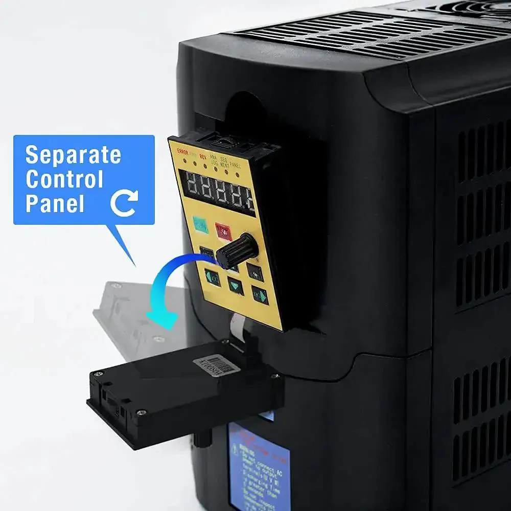 Beefy Workhorse 4KW 5HP 220V Variable Frequency Drive For 1 Or 3 Phase Input With 0 To 400Hz Output 26A Inverter Controller For CNC Motors And Spindle Speed Control - Image 5