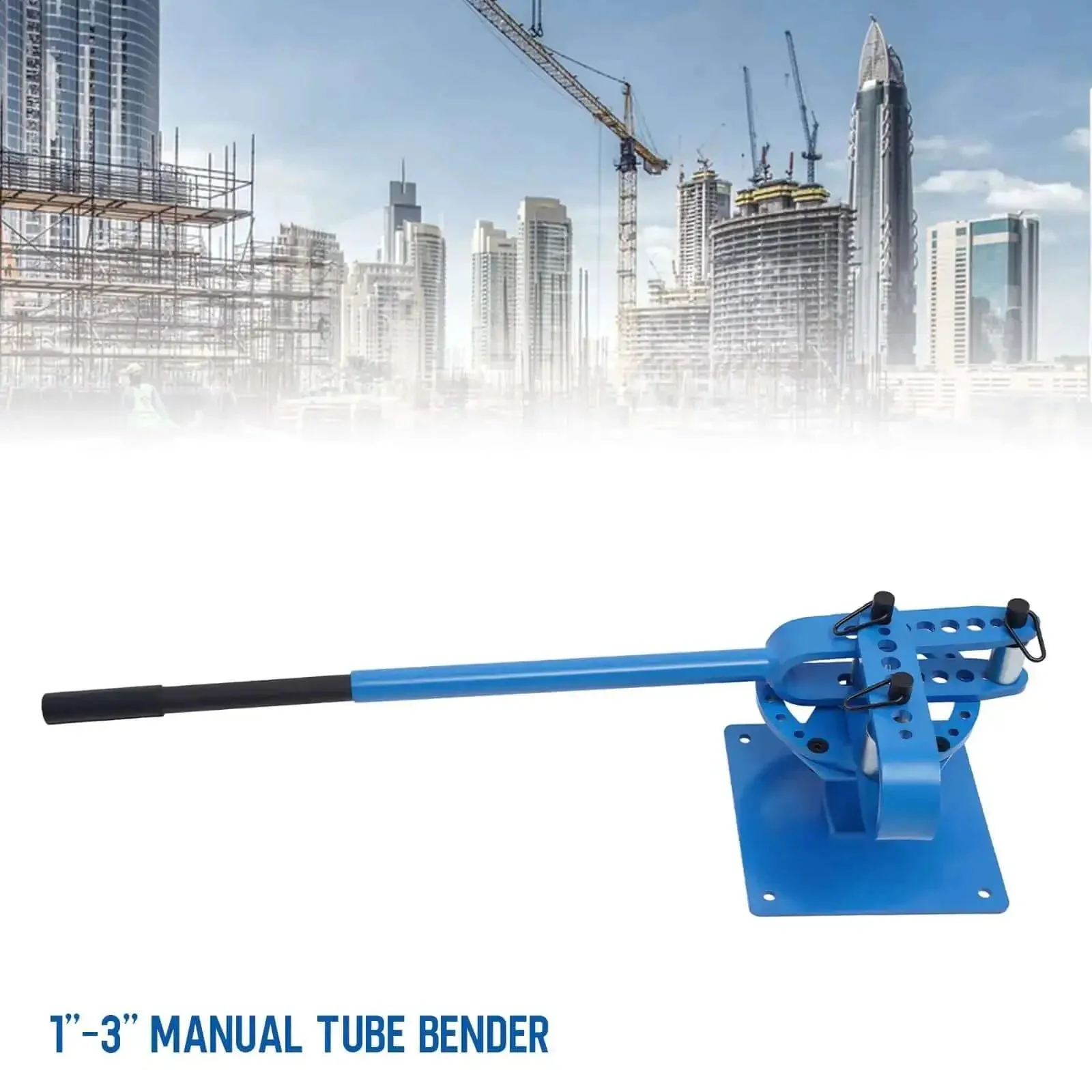 Beefy Workhorse Pipe Bender With 7 Dies One And A Half Inch Benchtop Tube Bending Machine For Steel Copper Aluminum Hand Crank Metal Bender Tool For Repair Shops And DIY Pros - Image 3