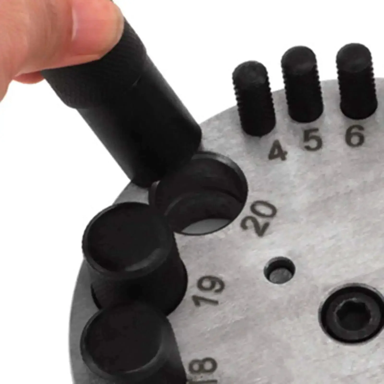 Beefy Workhorse Round Disc Cutter Kit With 17 Dies For Jewelry Making And Metalworking, Durable Steel Construction, Punch Diameters From 4mm To 20mm, Ideal For DIY Crafting, Jewelry, Metal Art, And Pro Projects - Image 5