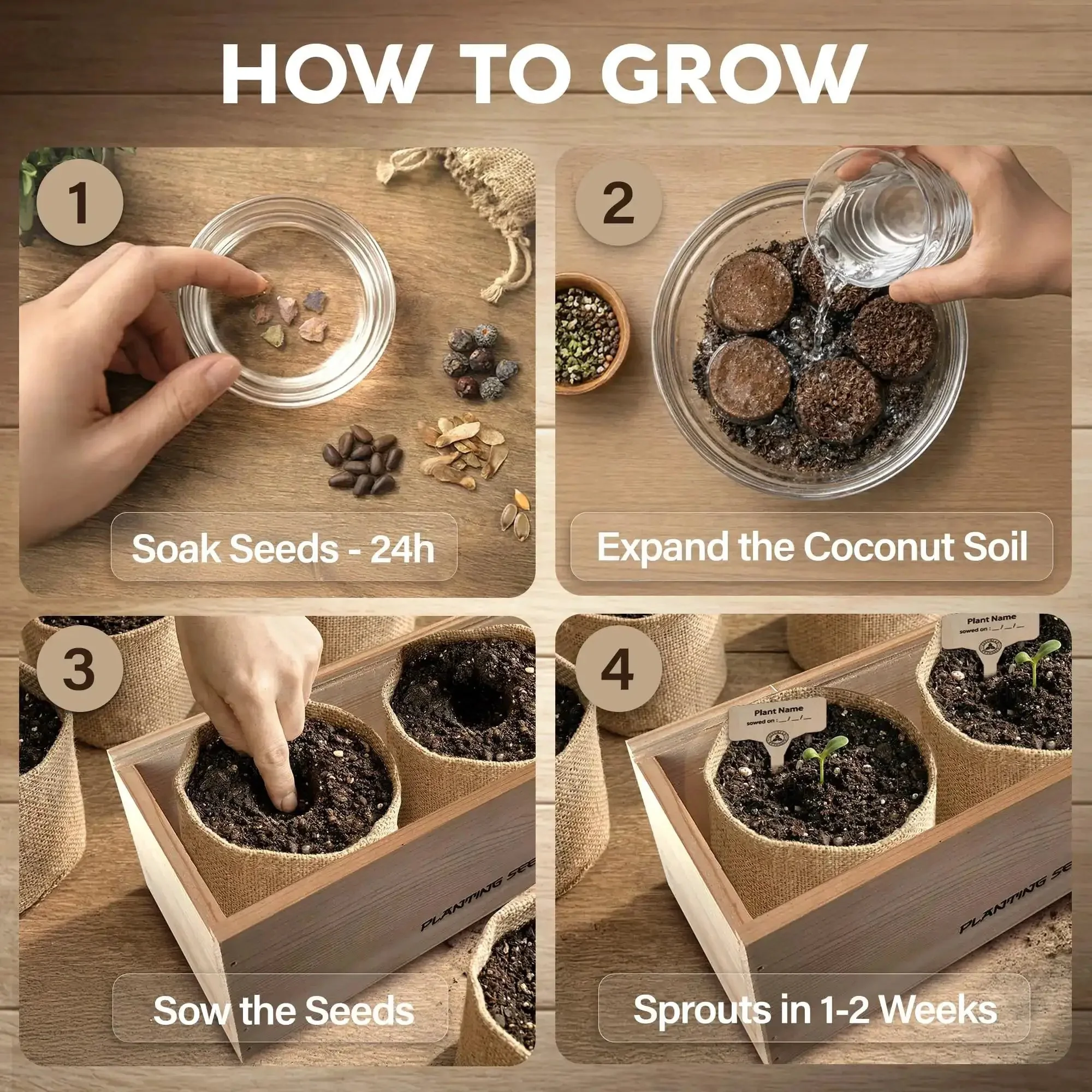Beginner Bonsai Tree Kit With 5 Unique Japanese Bonsai Trees, Complete Indoor Bonsai Starter Kit Includes Tools, Planters, Extra Seeds, And DIY Growing Guide Dope Gift For Women And Men - Image 9