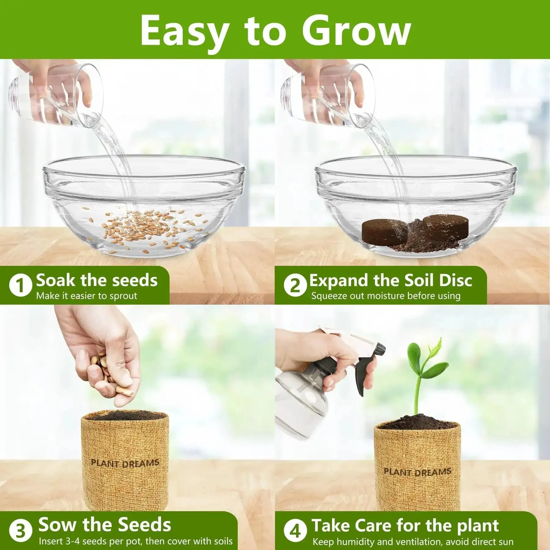 Beginner Friendly Bonsai Starter Kit With Seeds And Tools All In One Indoor Tree Growing Set For Living Plants Great Gift For Women Men Mom Dad Plant Lovers Includes Soil Discs Pots Markers Clipper And User Manual - Image 6