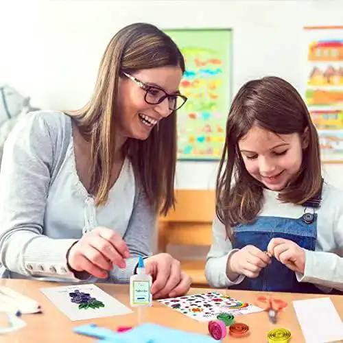 Beginner Quilling Kit For Kids And Adults With Tools, Easy Step By Step Instructions, Handy Storage Box, And DIY Paper Quilling Bundle That Makes Ten Or More Fun Projects For Creative Makers - Image 4