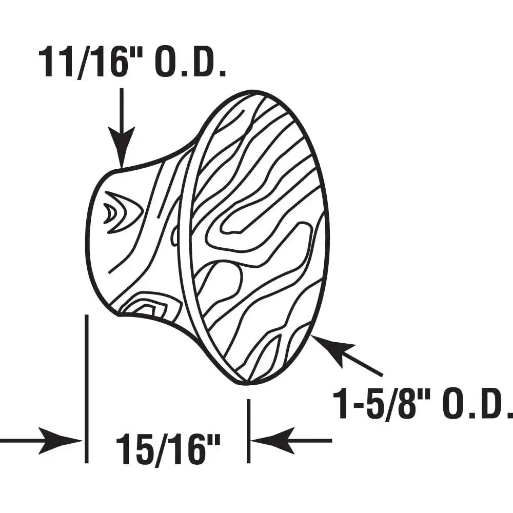 Bi Fold Door Pull Knob With Screw Hardwood For Solid Wood Doors Up To One And Three Eighths Inches Thick Natural Finish Ready To Paint Or Stain Two Pack Includes Mounting Hardware Phillips Head Screwdriver Not Included Easy Install - Image 4