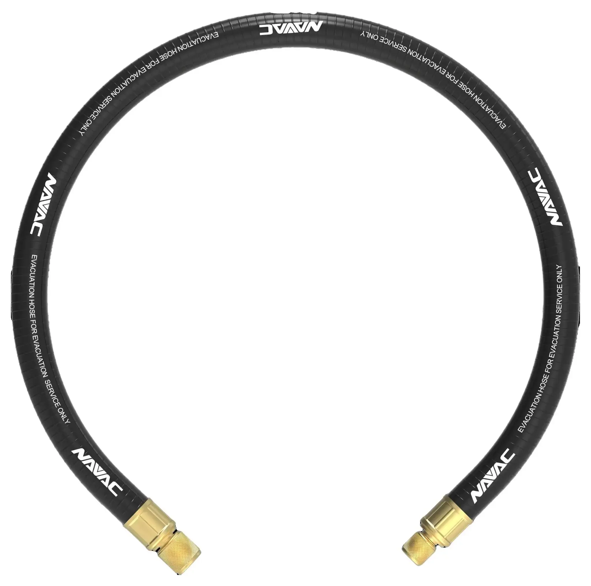 Big Boy Evacuation Hose For Fast Vacuum Recovery, 3ft Long, 3/4 Inch Diameter, 1/4 To 1/2 Inch Fittings, Pro Grade Low Permeation Hose, Vacuum Rated To 20 Microns, Built For Speed And Efficiency