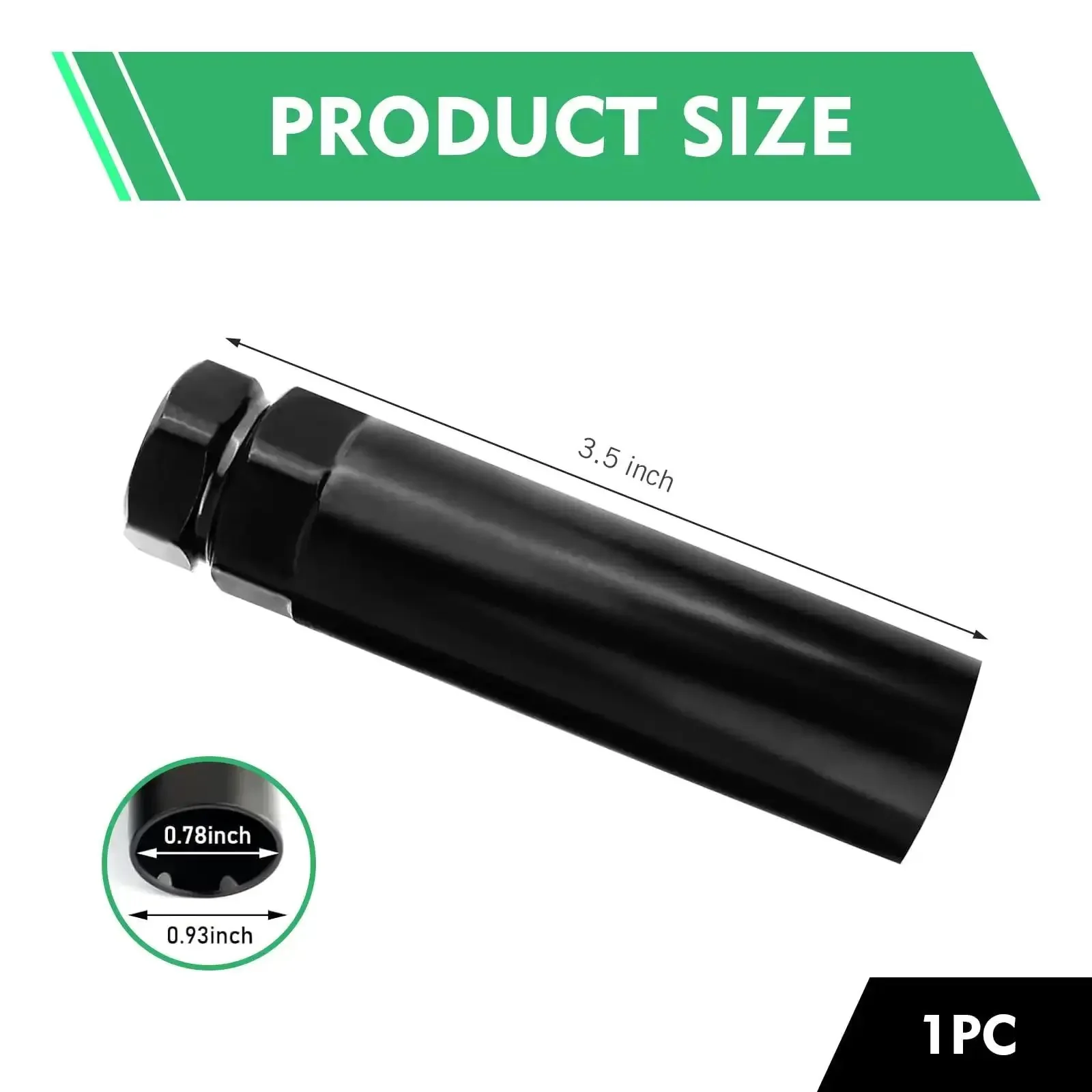 Big Six Spline Lug Nut Socket For Wheel Lock Removal, Durable Tool For Six Spline Truck And SUV Lug Nuts, Works With 21 mm And 22 mm Hex Sockets For Fast No Nonsense Wrench Jobs - Image 6