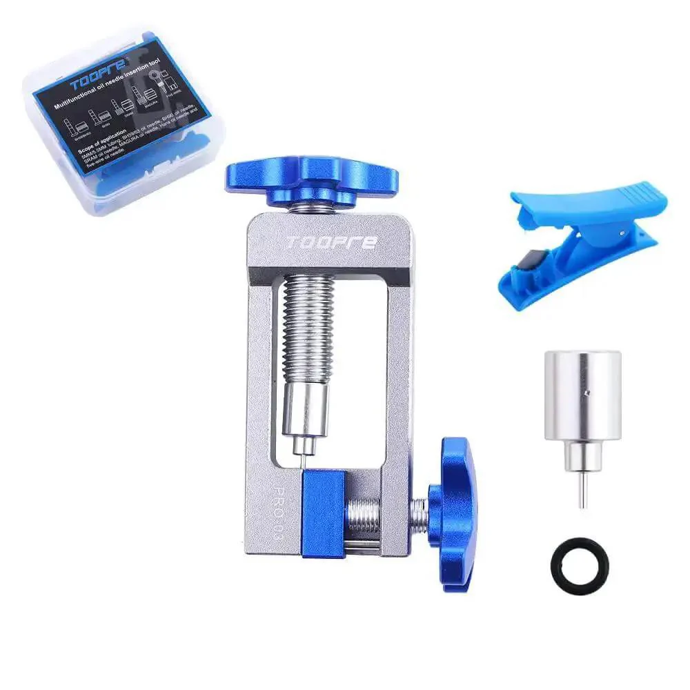 Bike Disc Brake Olive Connector And Needle Driver Kit With Cable Pliers And Hose Cutting Tool, Precision Hydraulic Brake Tool Set, Aluminum Alloy And Nylon Construction, 5Mm To 5.5Mm Tube Compatibility, Metal Set