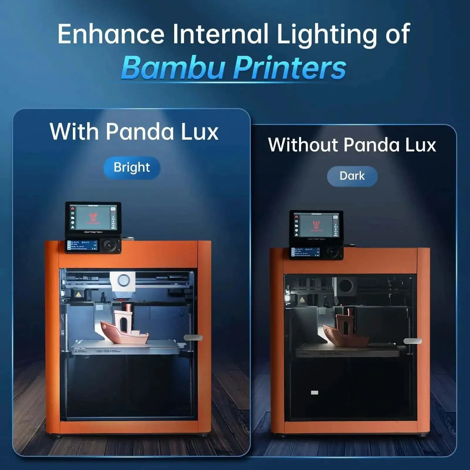 BIQU Panda Lux LED Light Strip Upgrade Kit For Bambu Lab P1S P1P X1C X1E 5V 0.3A Easy Install With Seamless Printer Integration And Plug And Play Power Direct From The Printer - Image 8