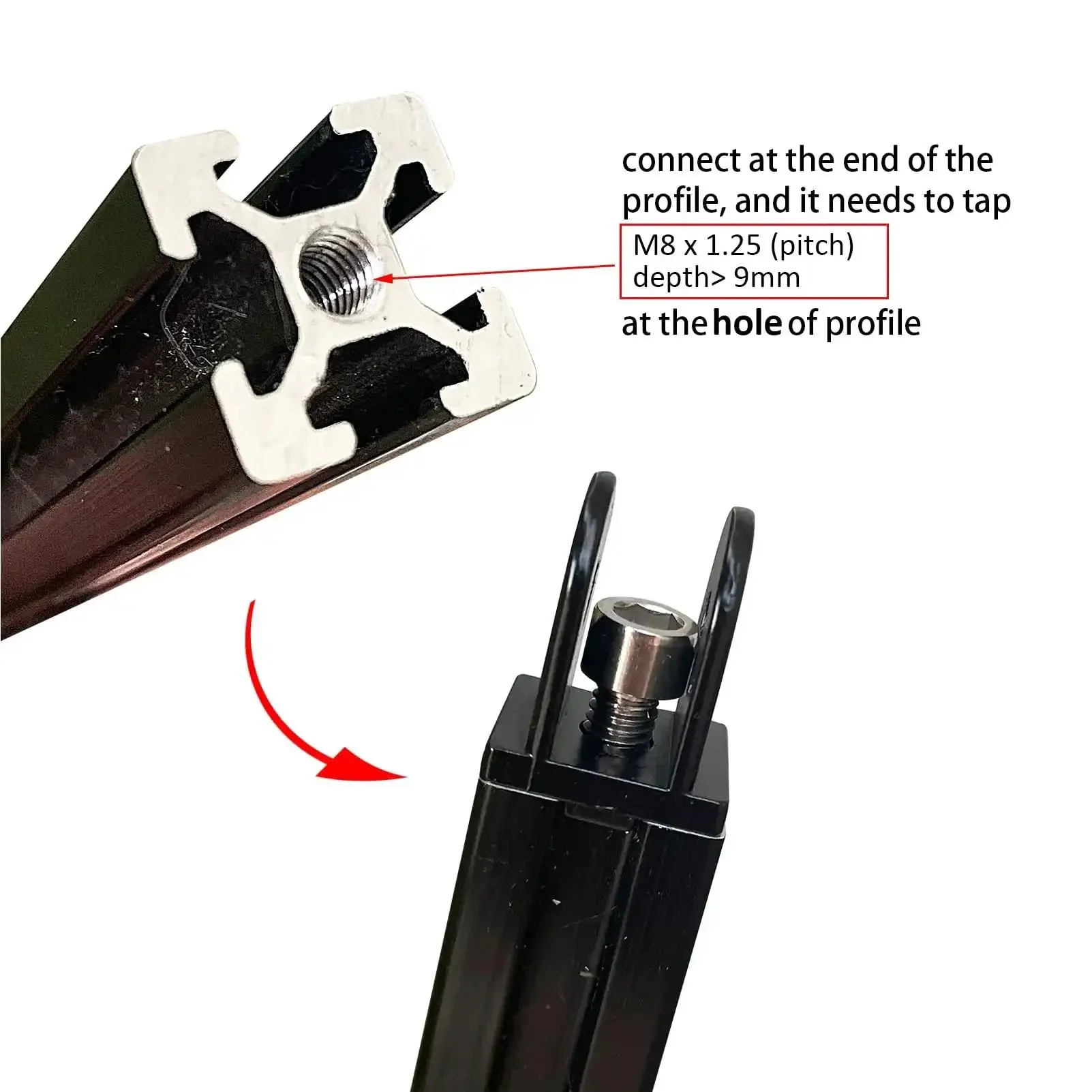 Black 2 Sets 3030 Aluminum Extrusion Pivot Hinge Swivel Degree Angle Bracket With Handle For 30 Series 3030 3060 Vt Slot Extruded Aluminum Profile Hardware Connector Ideal For Diy Projects And Industrial Builds - Image 4