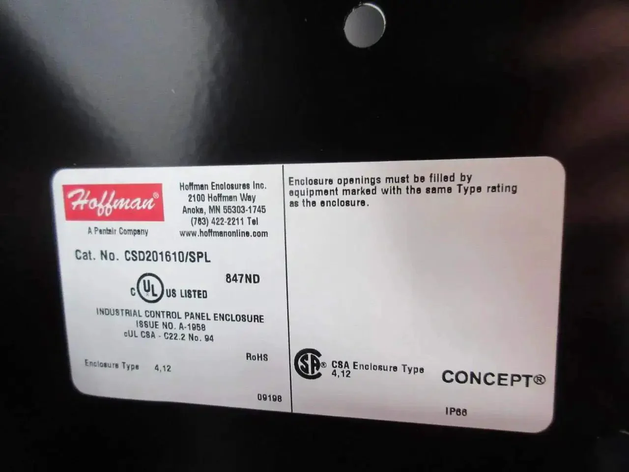 Black 20x16x10 Industrial Control Panel Enclosure NEMA 4 and 12, Heavy Duty Weatherproof Electrical Cabinet for Control Systems, Durable Steel, Easy Mount, Ideal for Industrial Electrical Setup - Image 3